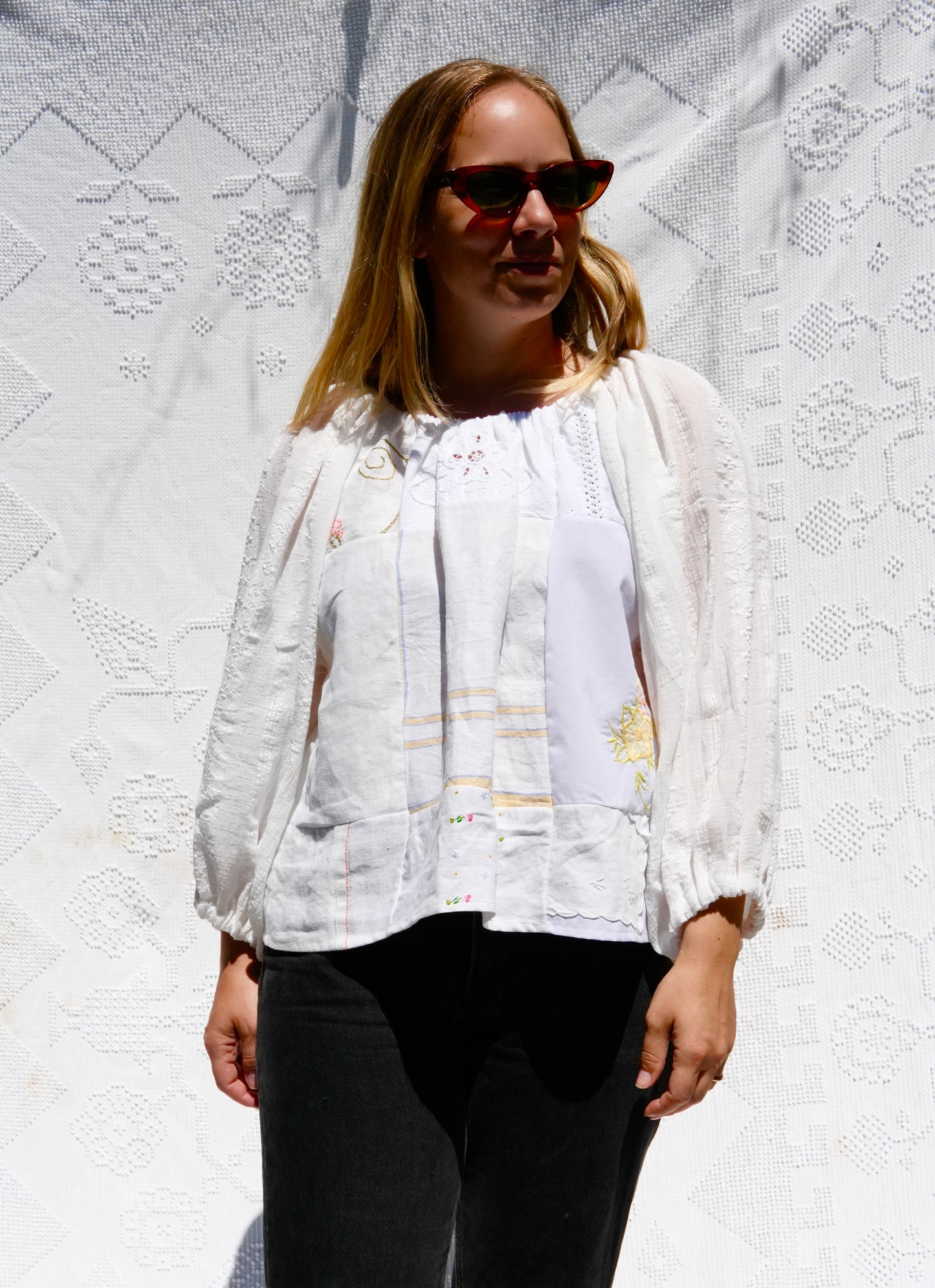 Antique Linens Cloud Blouse (S/L)