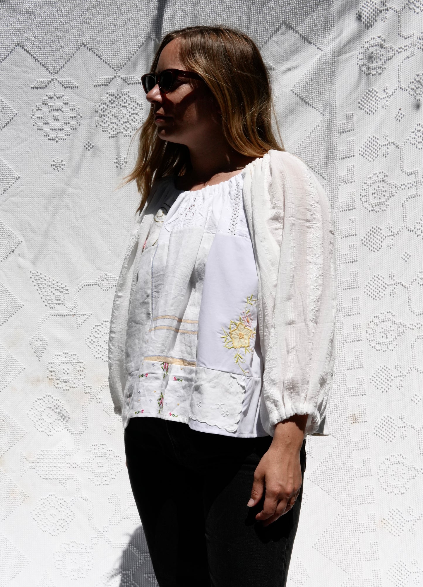 Antique Linens Cloud Blouse (S/L)