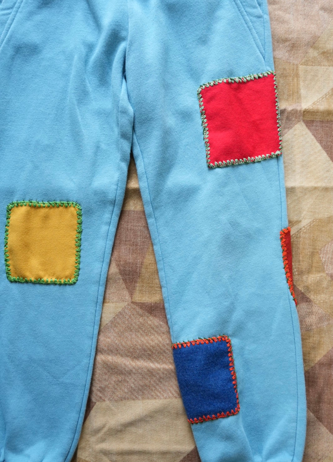 Teal Patchy Sweatpants (8Y)