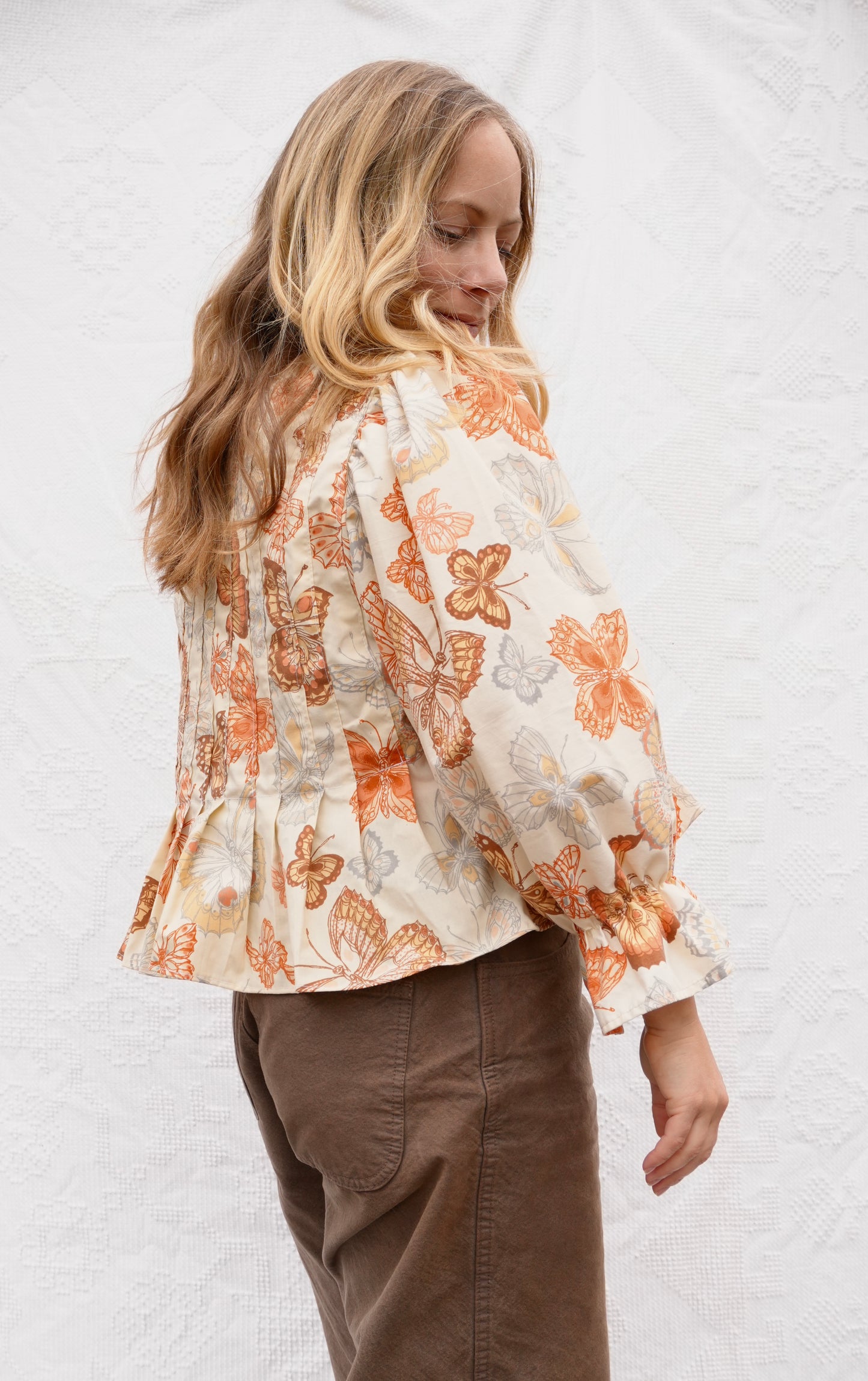 Butterfly Pleat Blouse (S/M)