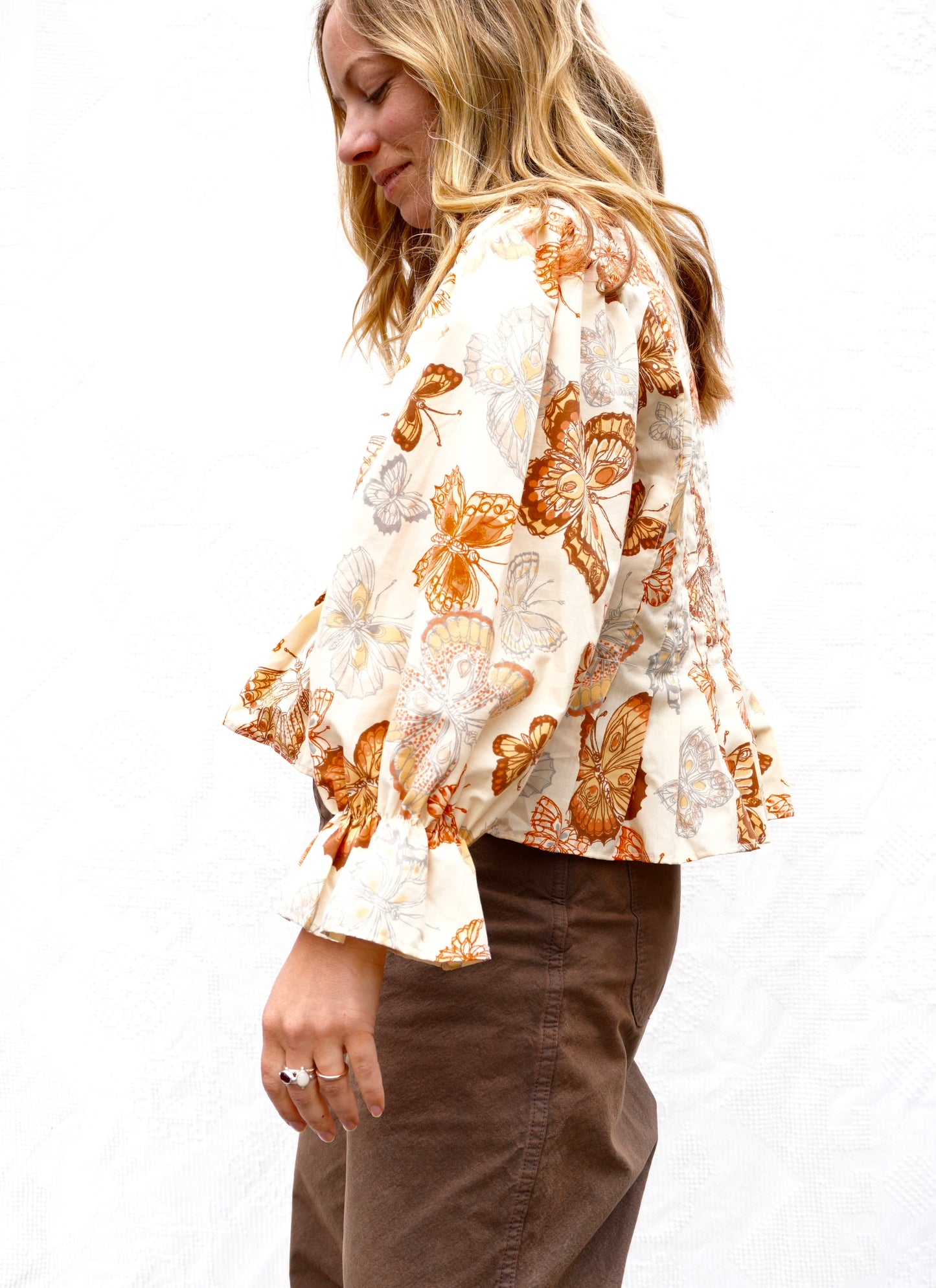 Butterfly Pleat Blouse (S/M)