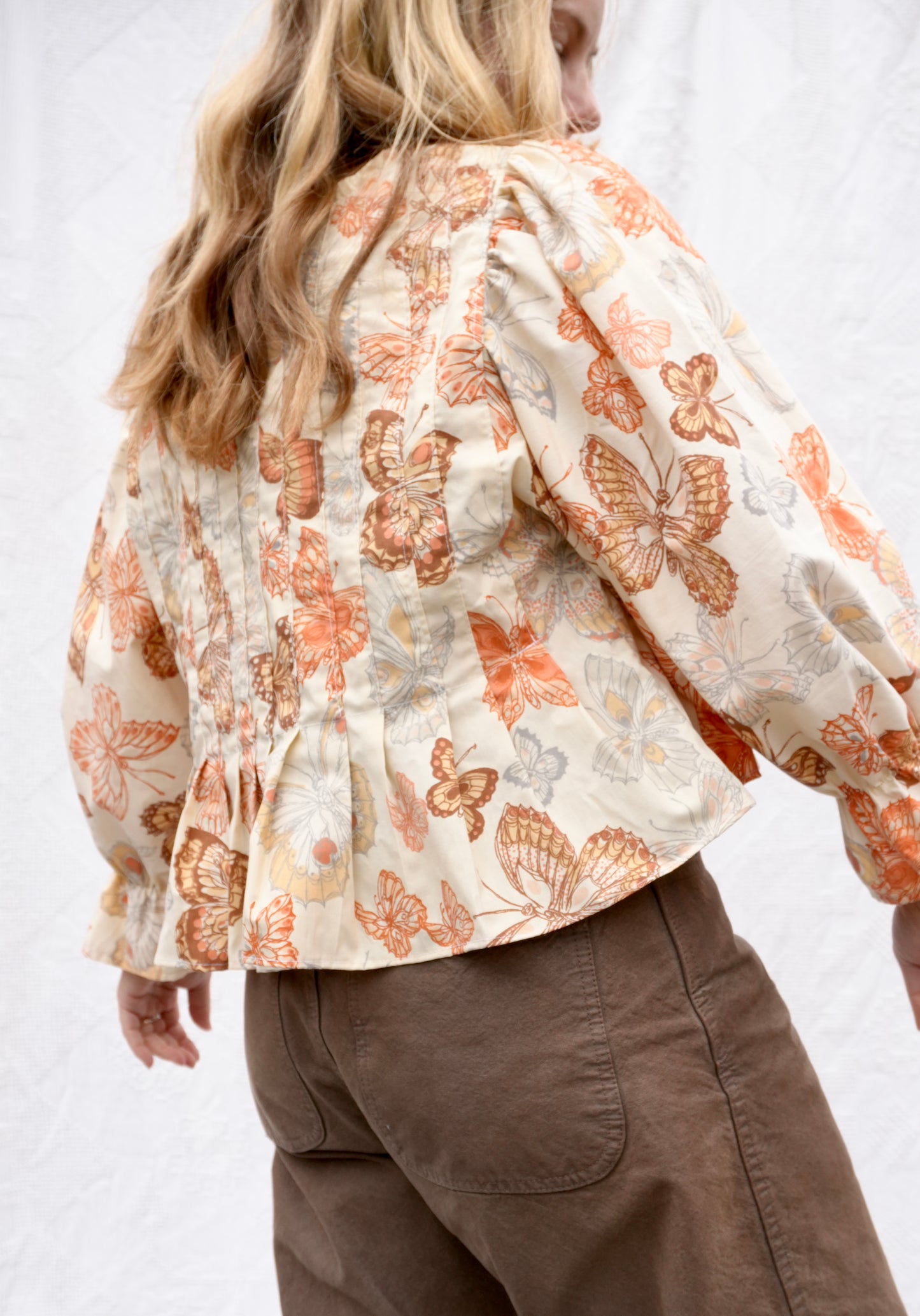 Butterfly Pleat Blouse (S/M)