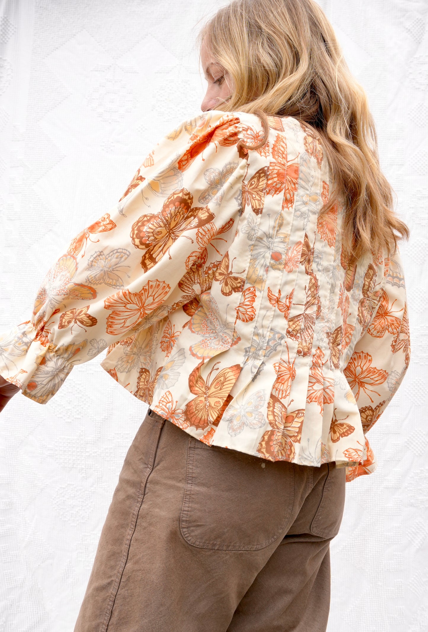 Butterfly Pleat Blouse (S/M)