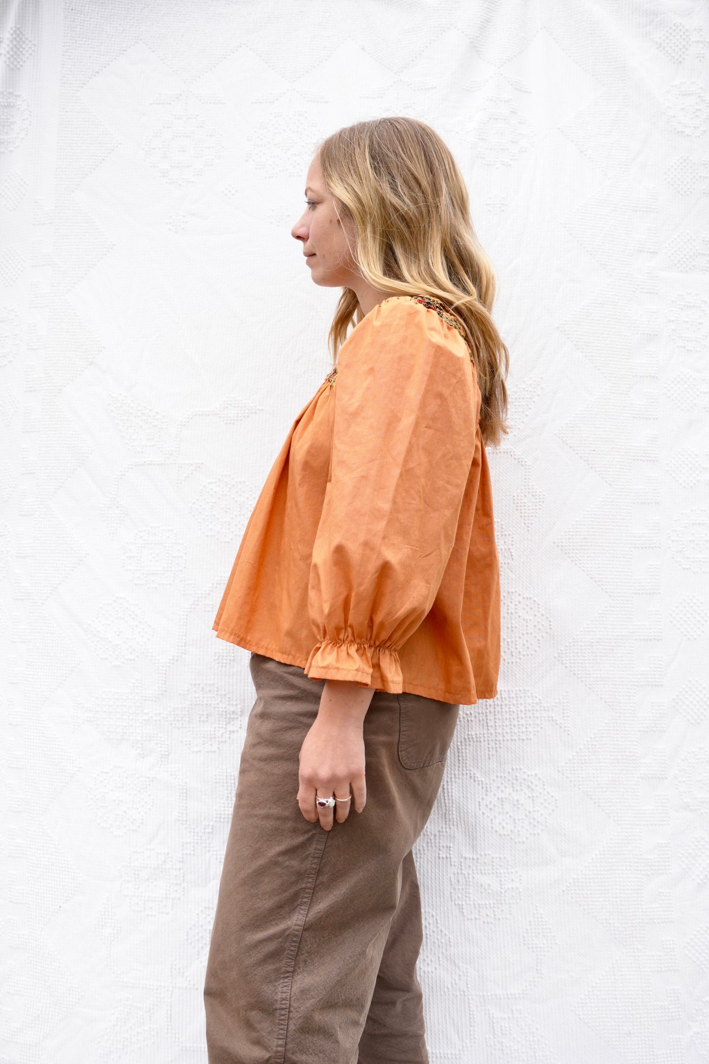 Cotton Yo-Yo Blouse (S)