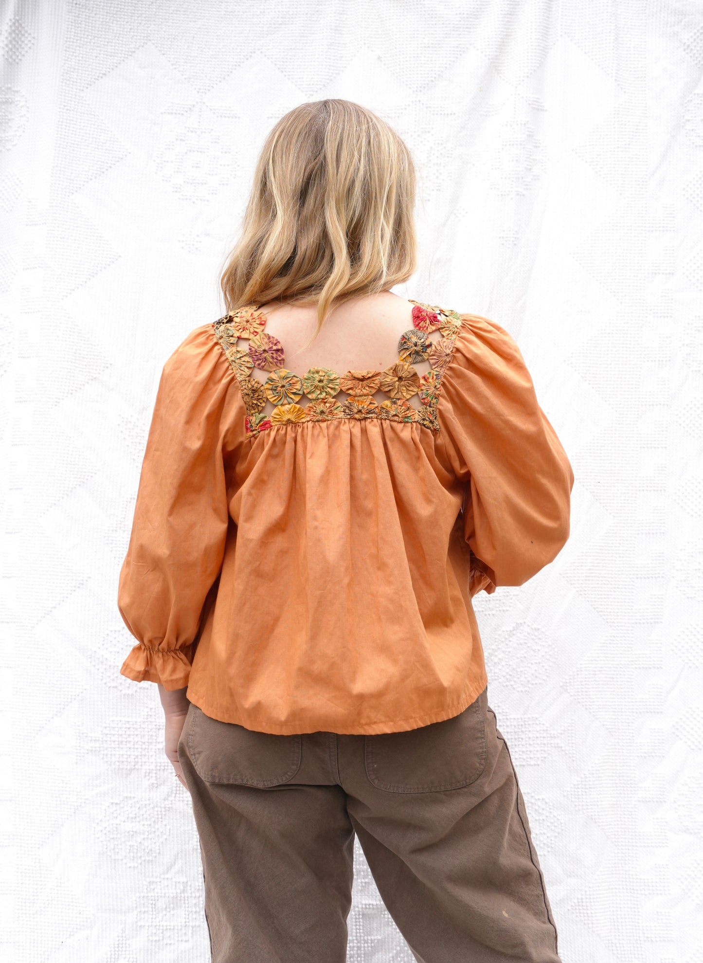 Cotton Yo-Yo Blouse (S)