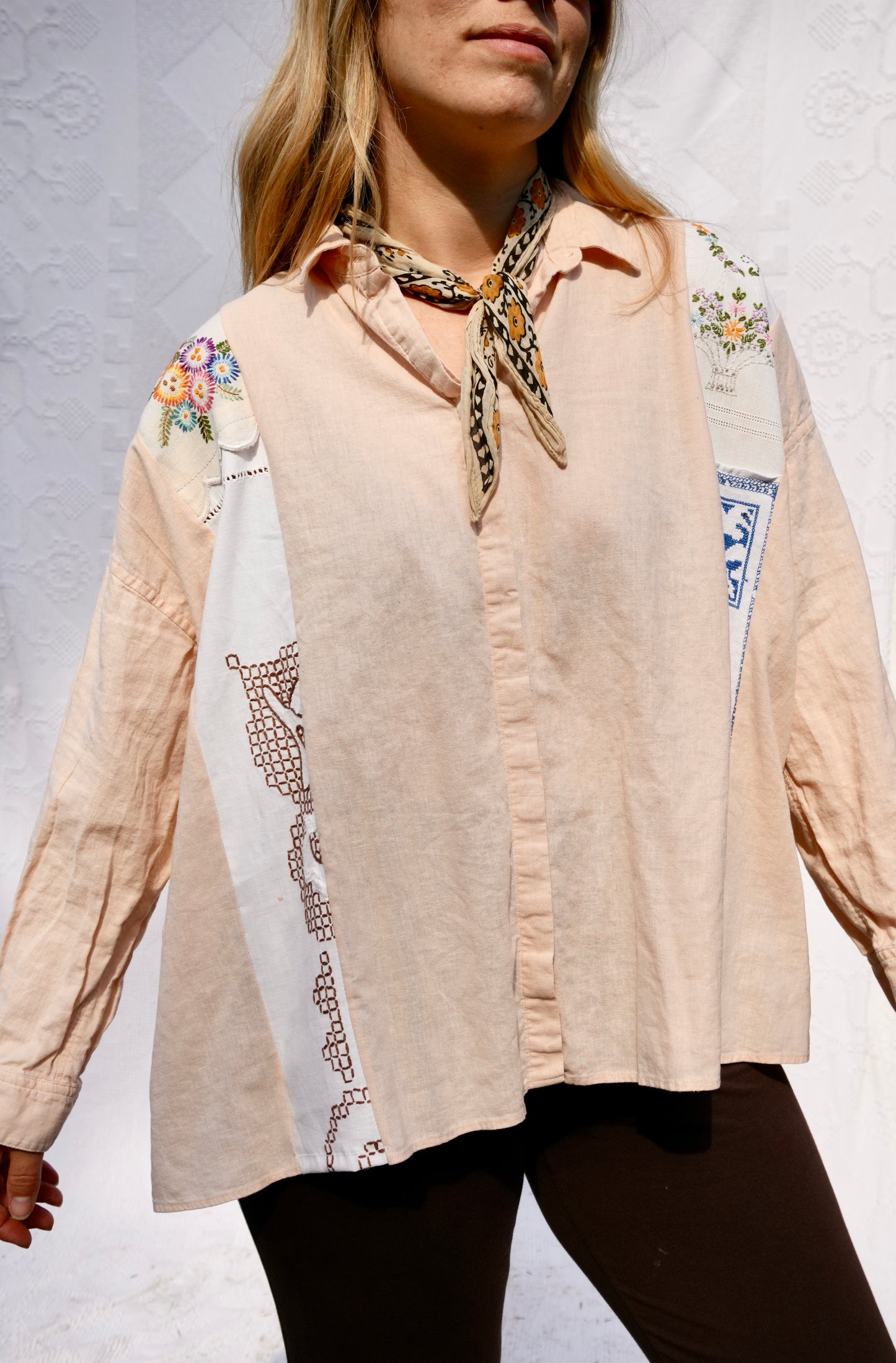 Piecework Linen Button Down