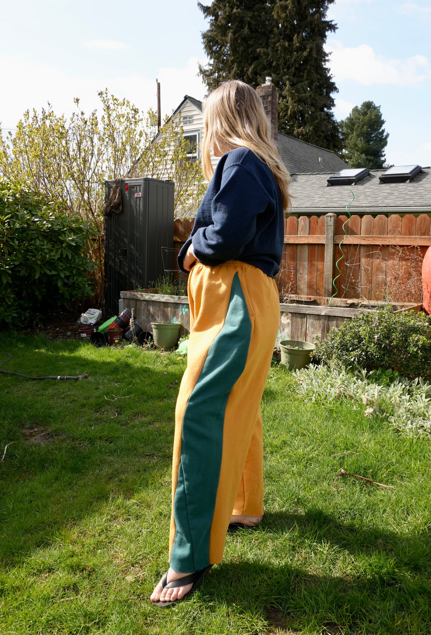 Wedge Sweats #1 (Ochre + Teal)