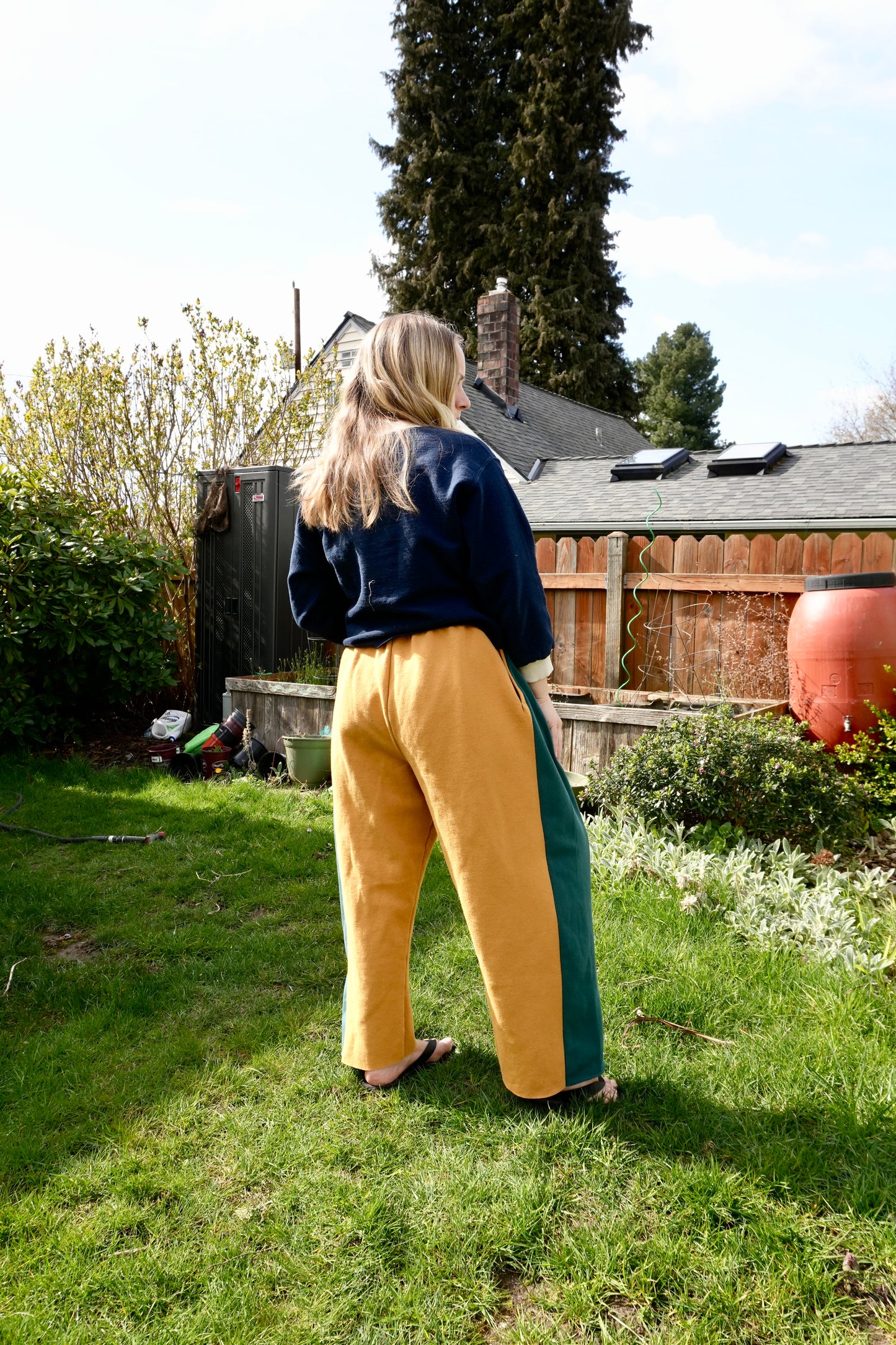 Wedge Sweats #1 (Ochre + Teal)