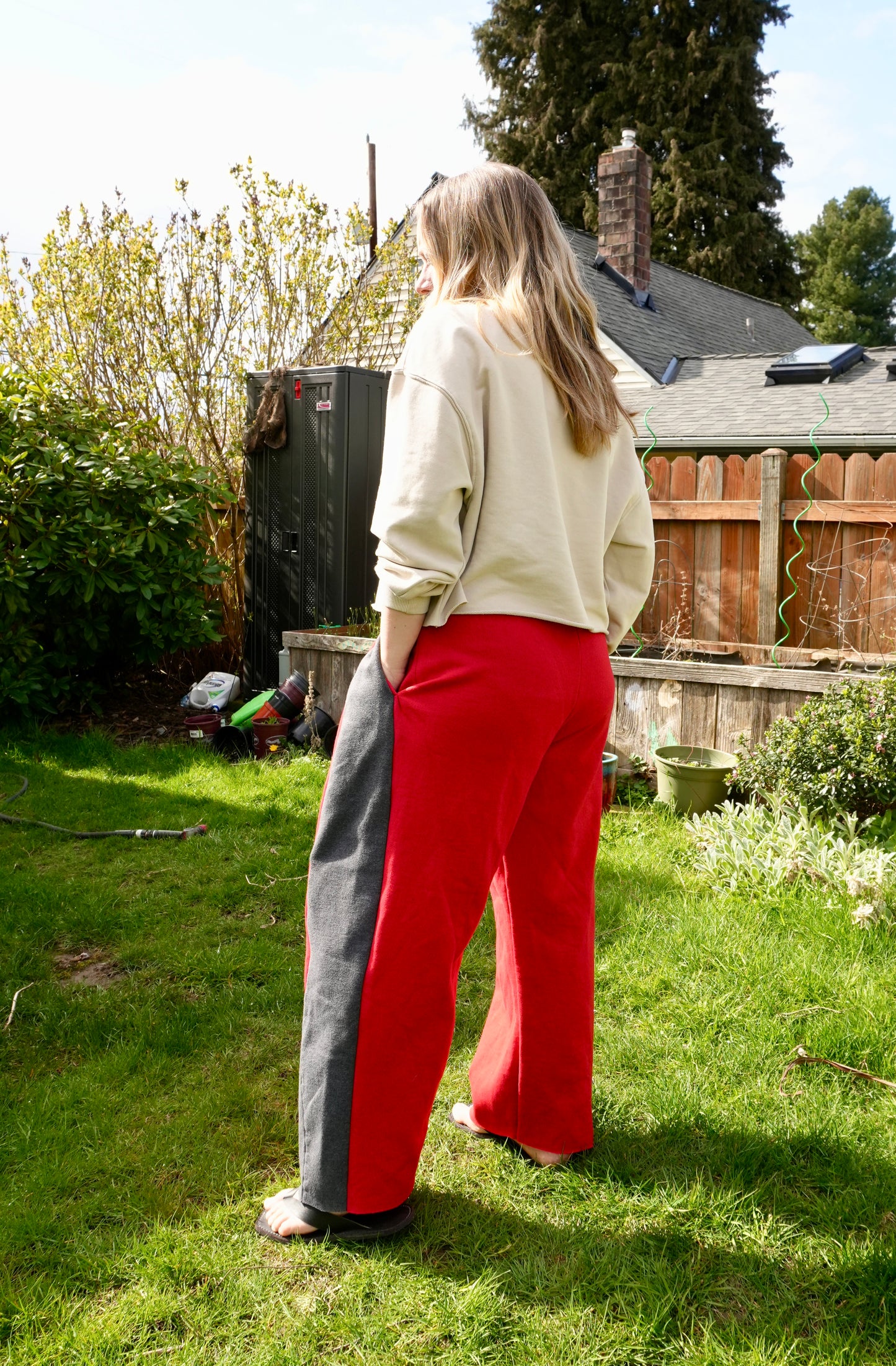 Wedge Sweats #3 (Red + Gray)