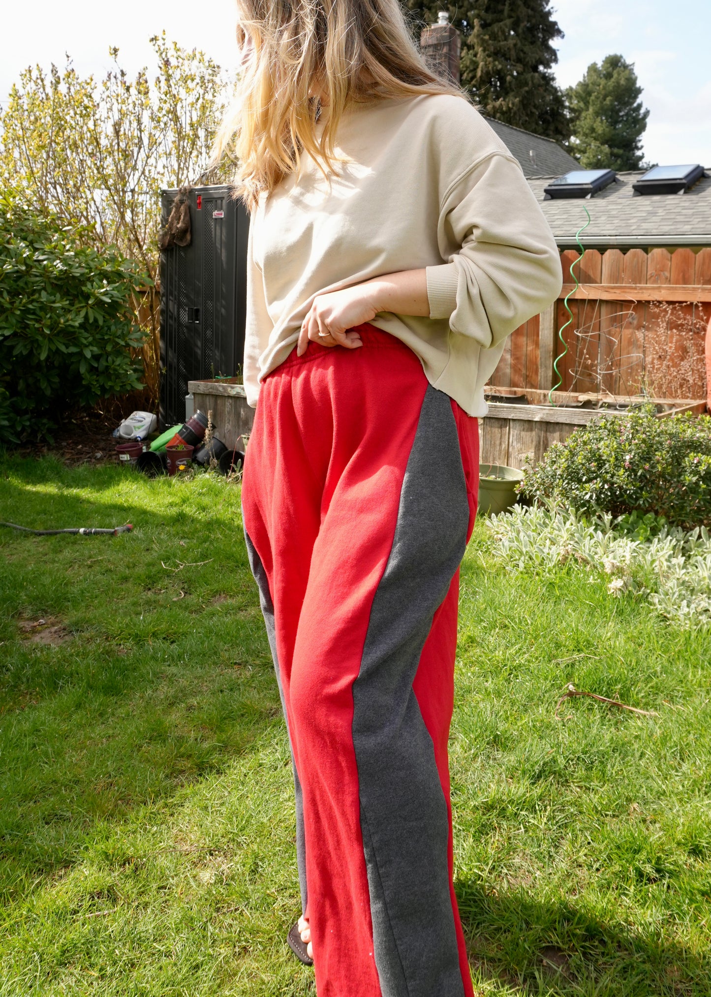 Wedge Sweats #3 (Red + Gray)