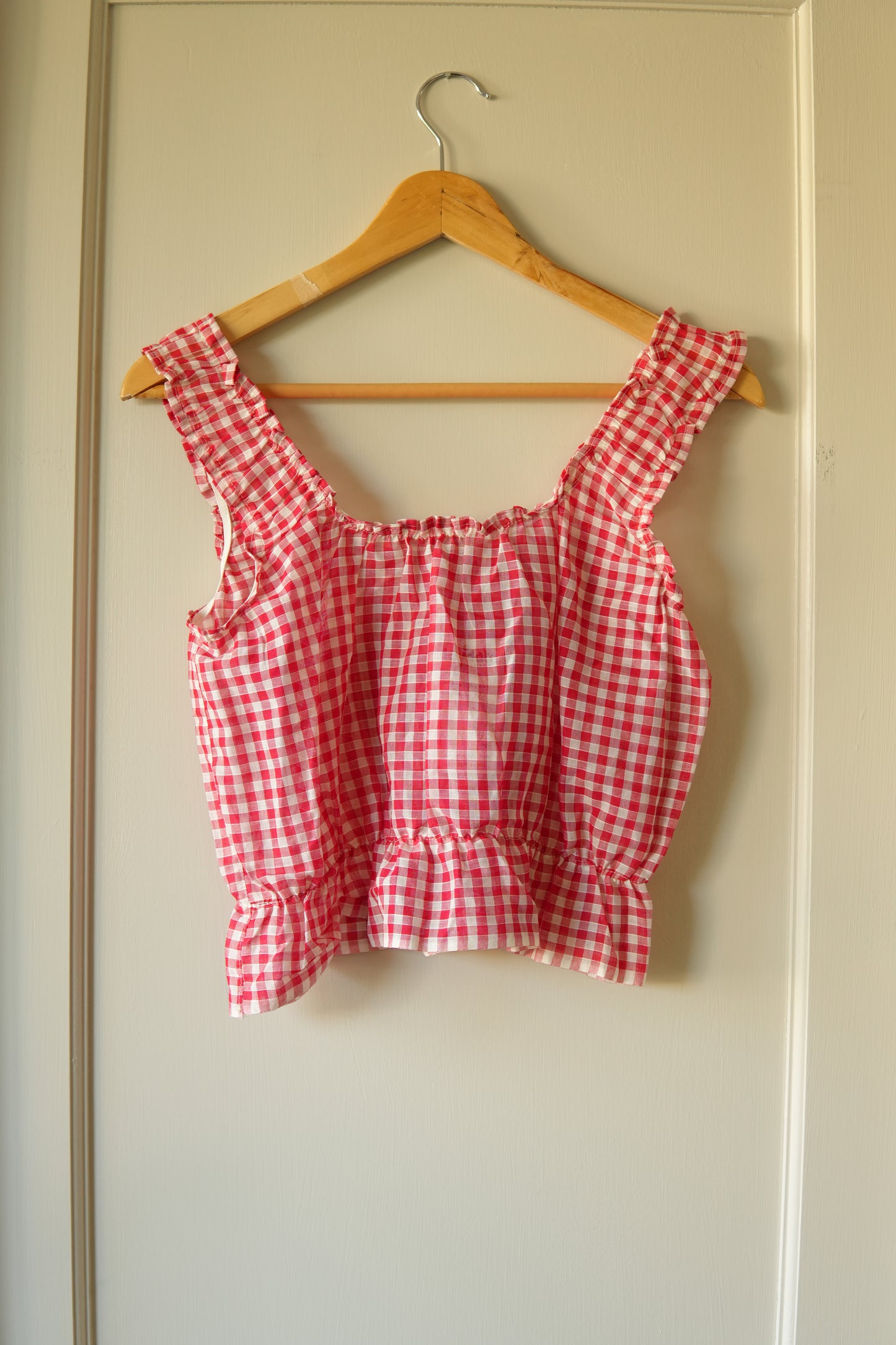 Gingham Crop Tank (S)