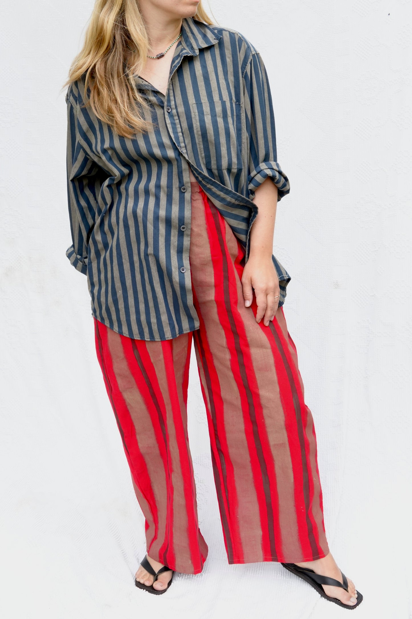 Panter Pants in Red/Sand (S/M)