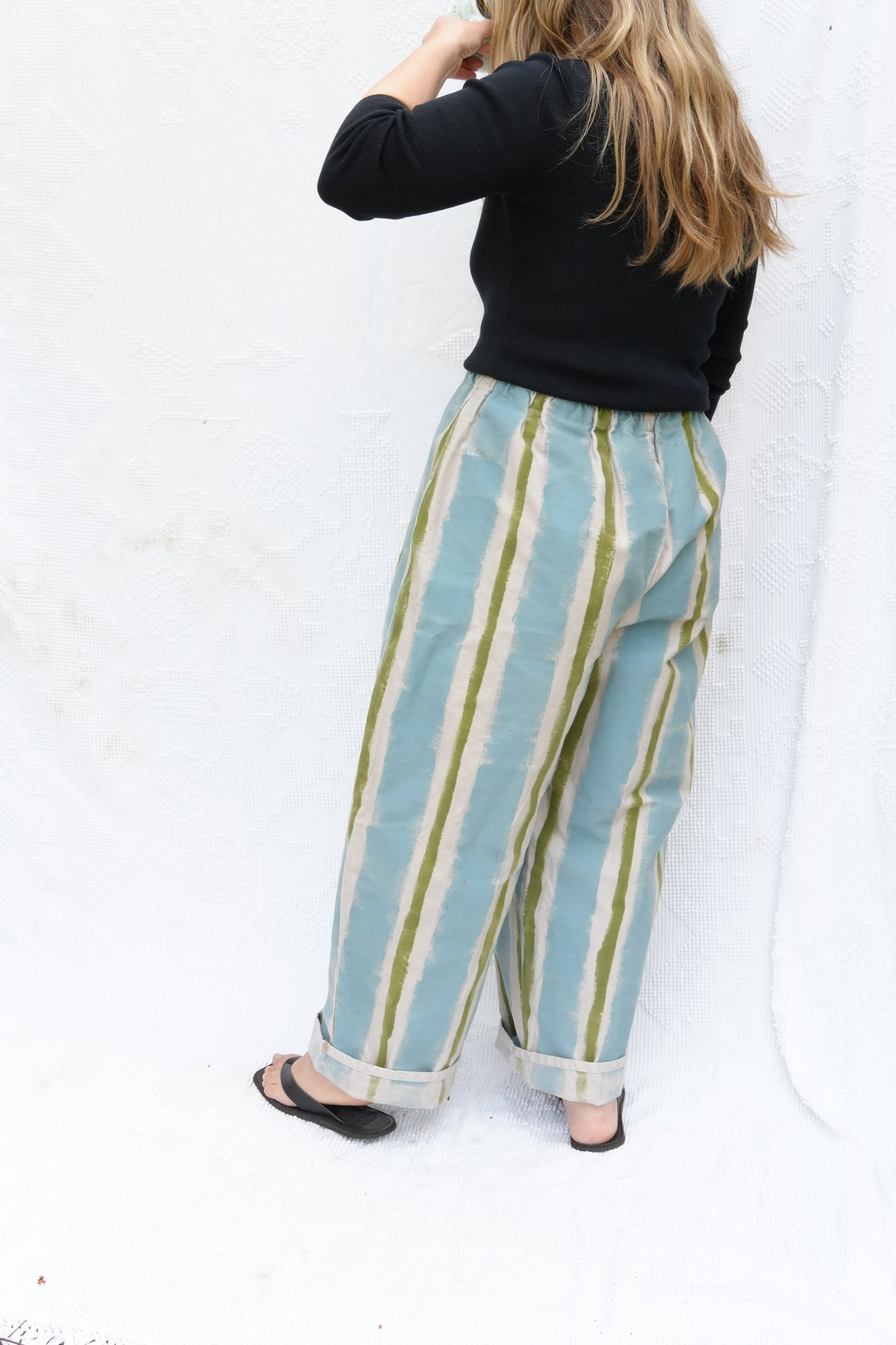Panter Pants in Sky/Lime (L/XL)