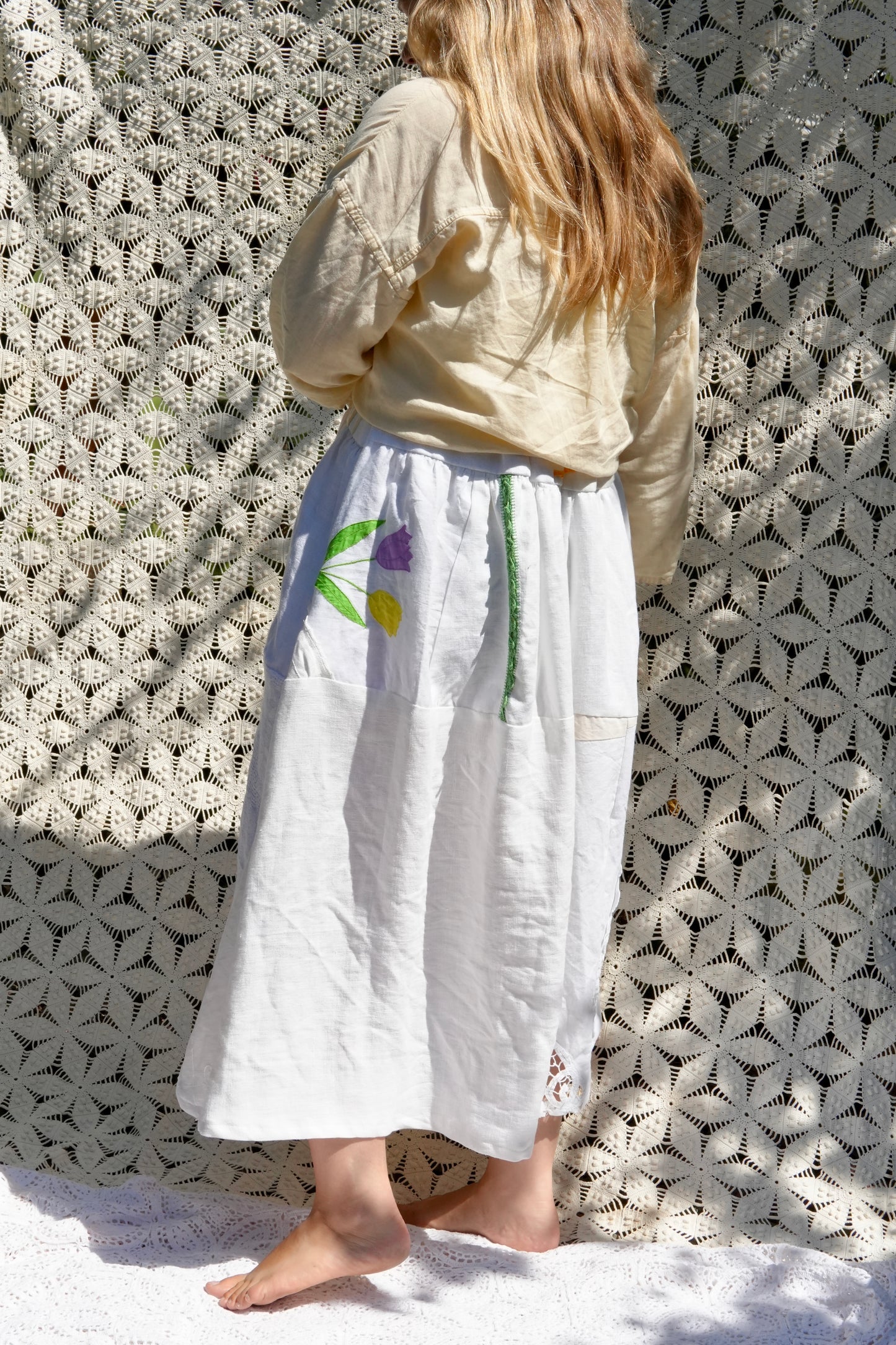 Tiered Linens Skirt (Size 2)