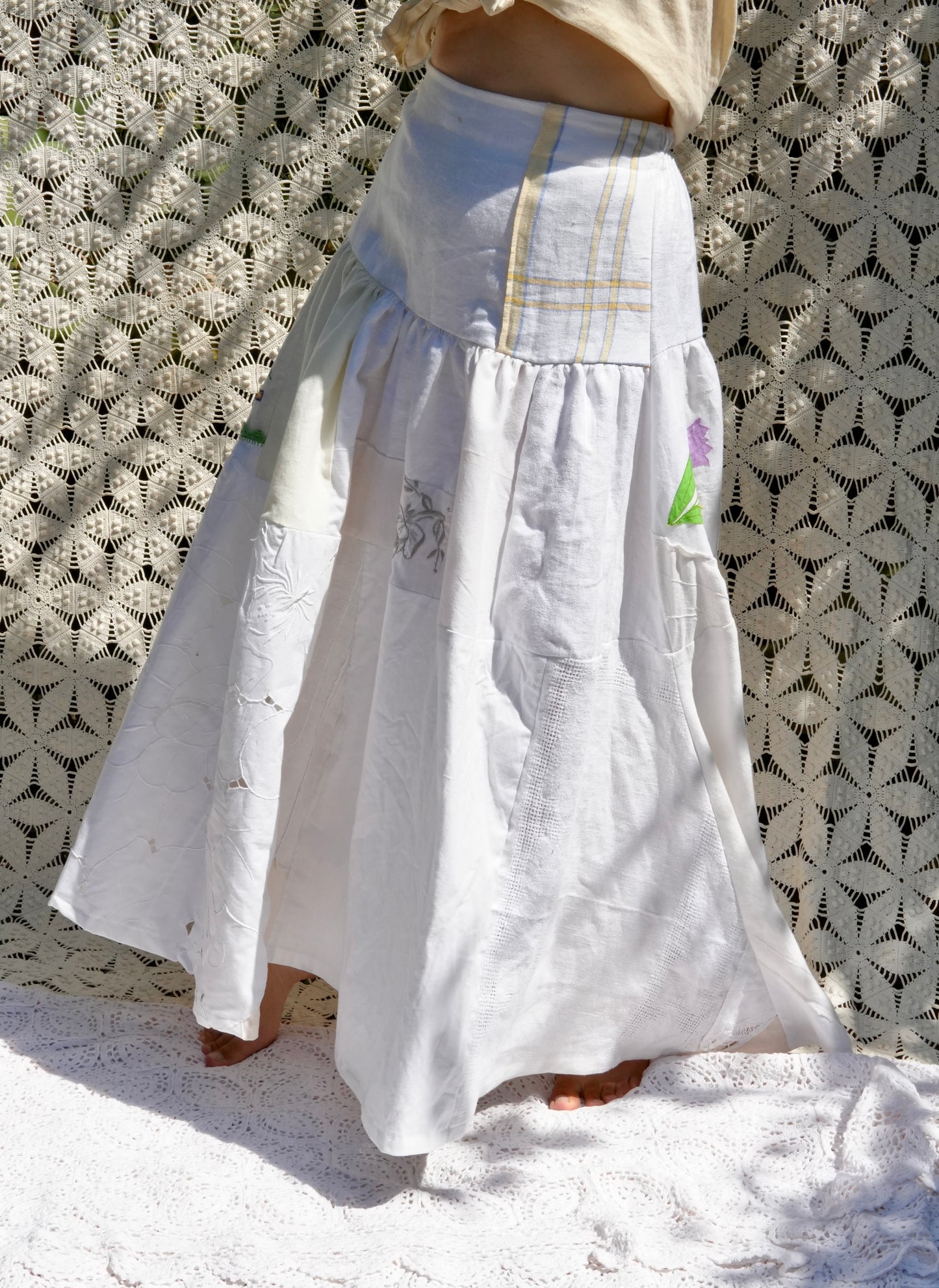 Tiered Linens Skirt (Size 2)