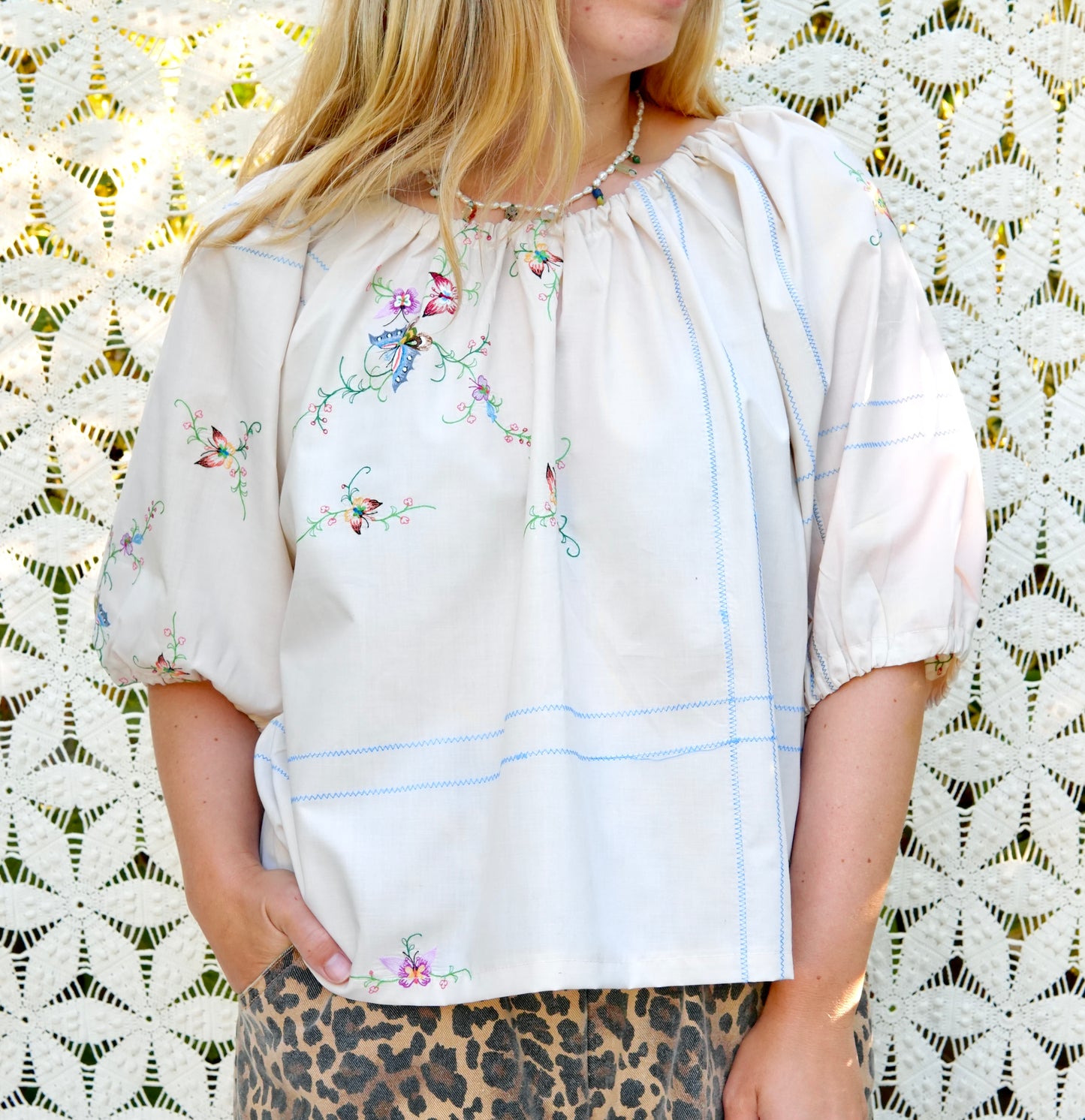 Short Sleeve Butterfly Blouse (S/L)