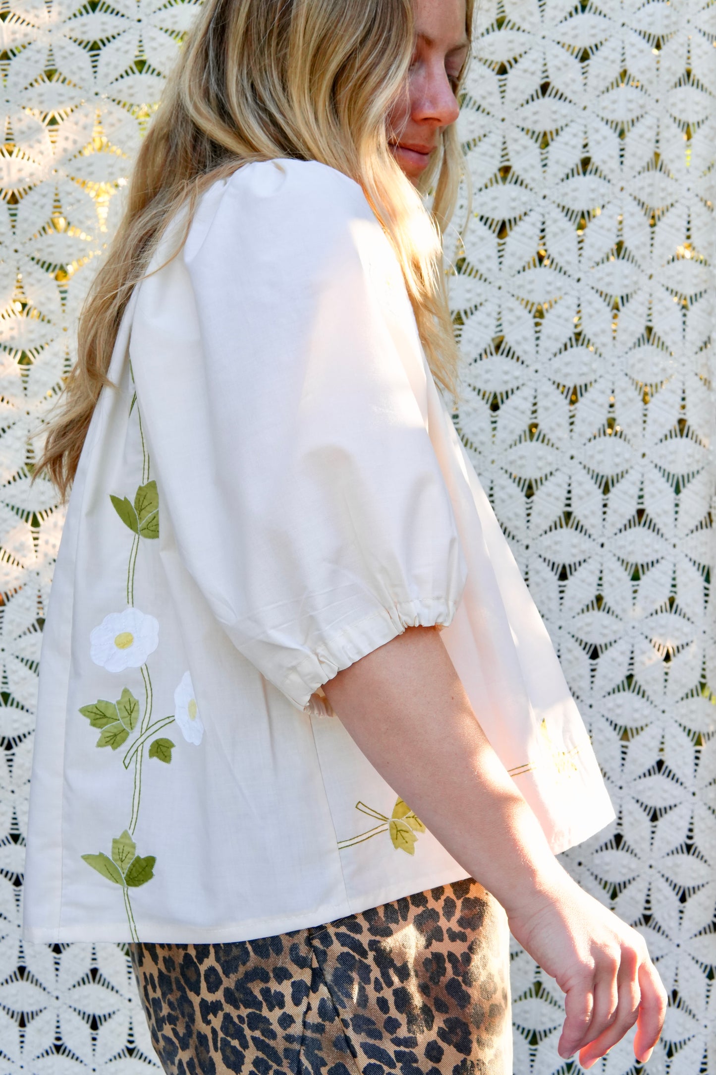 Short Sleeve Bouquet Blouse (S/L)