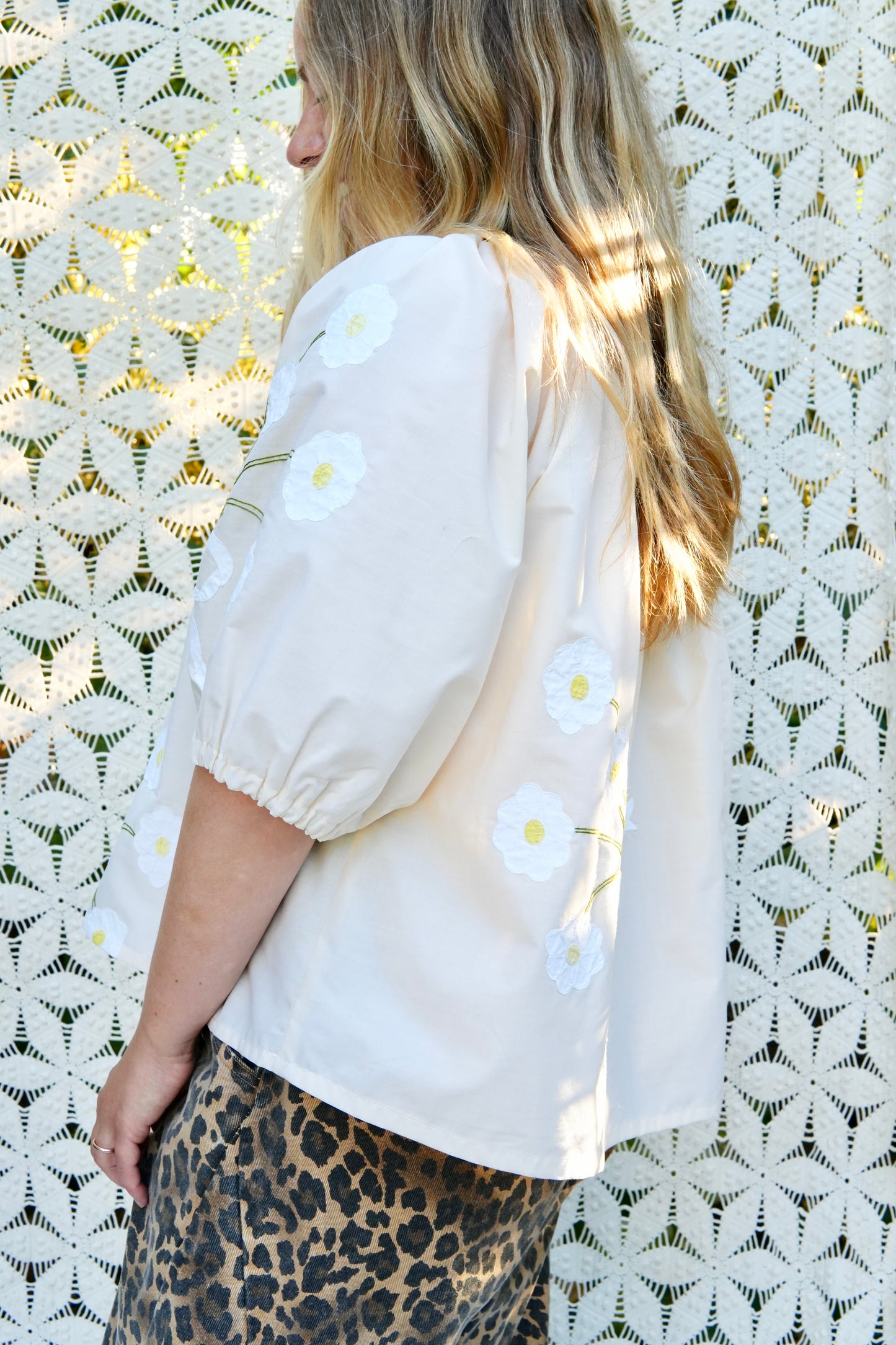 Short Sleeve Bouquet Blouse (S/L)