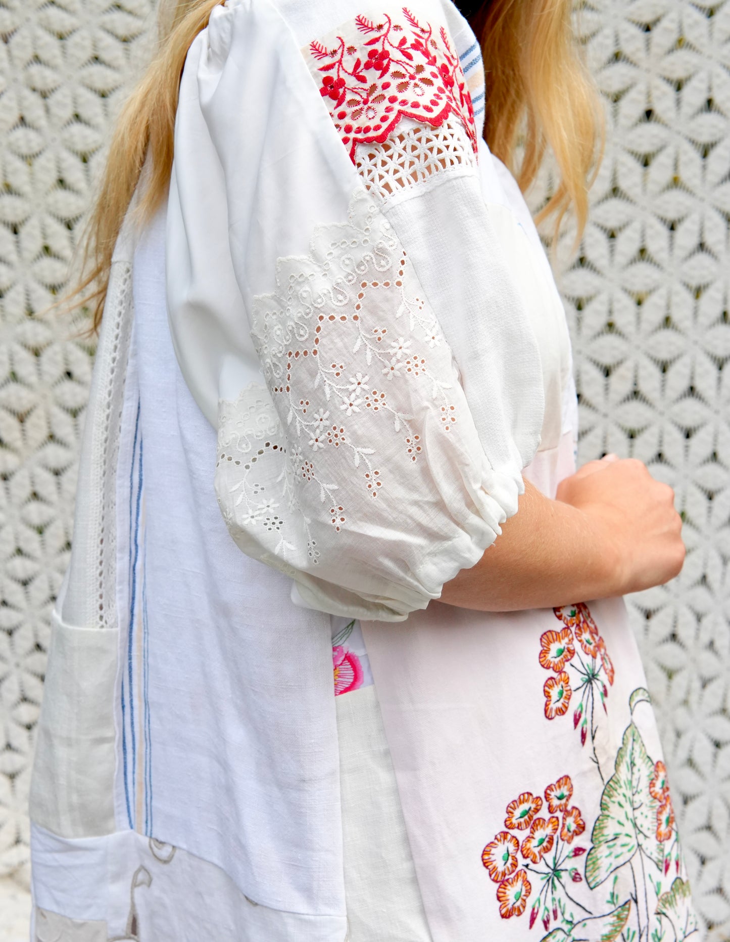Embroidered Linens Cloud Dress