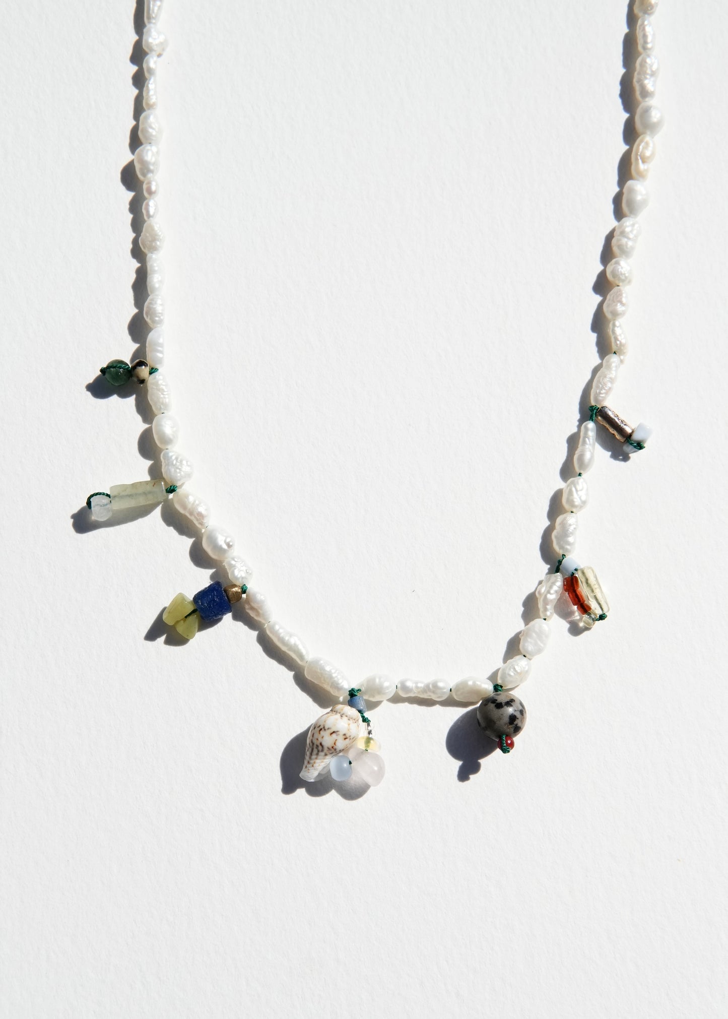 Mini Pearl Charm Necklace