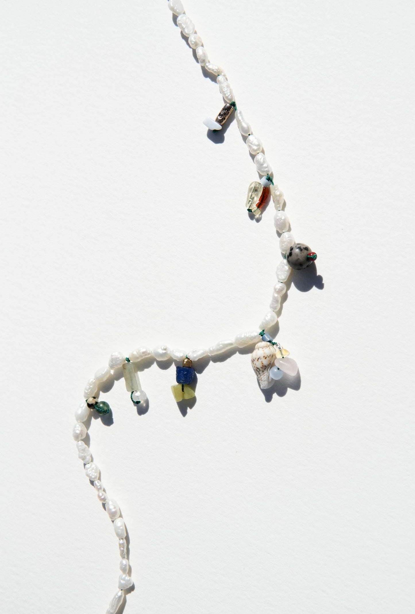 Mini Pearl Charm Necklace