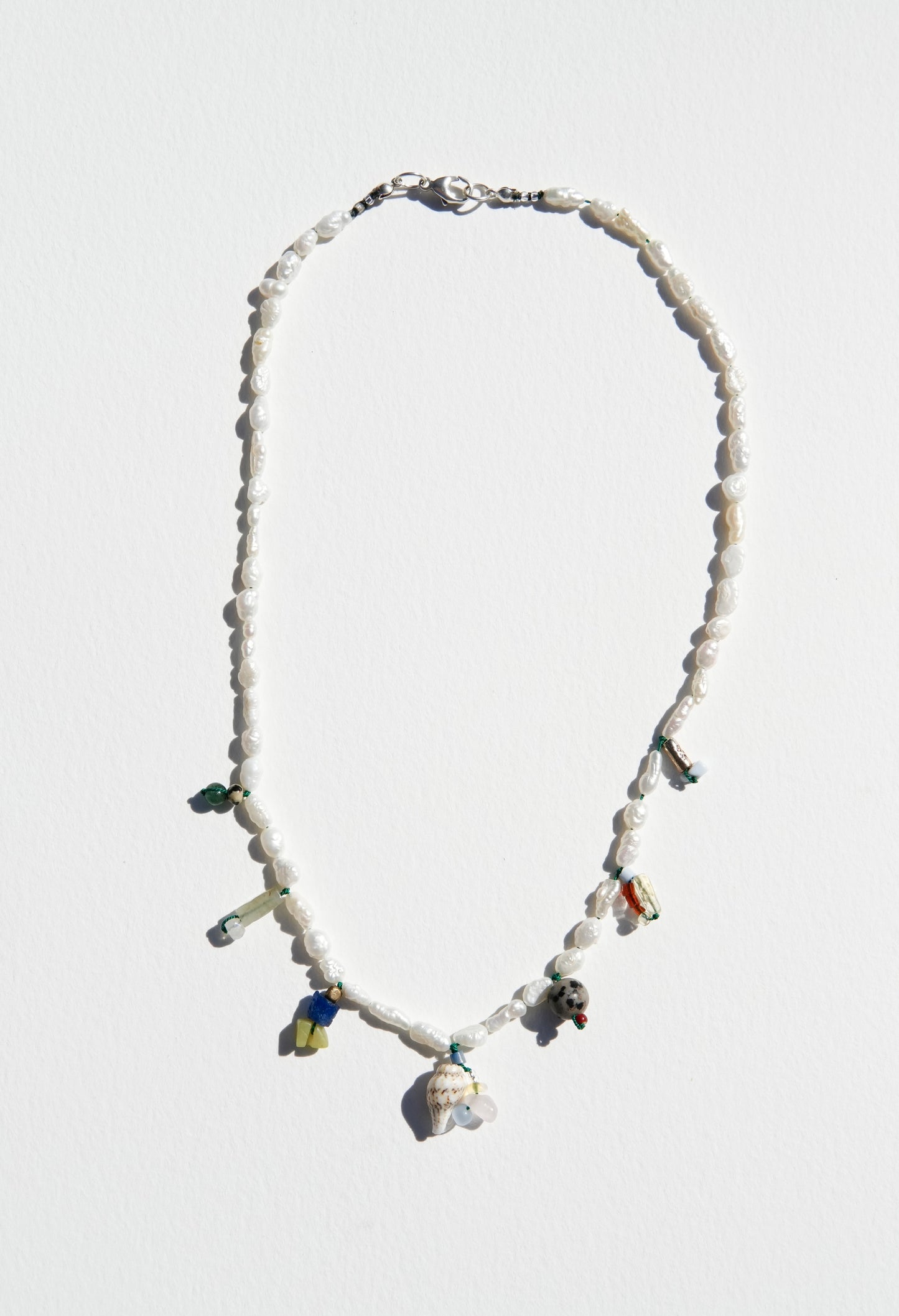 Mini Pearl Charm Necklace