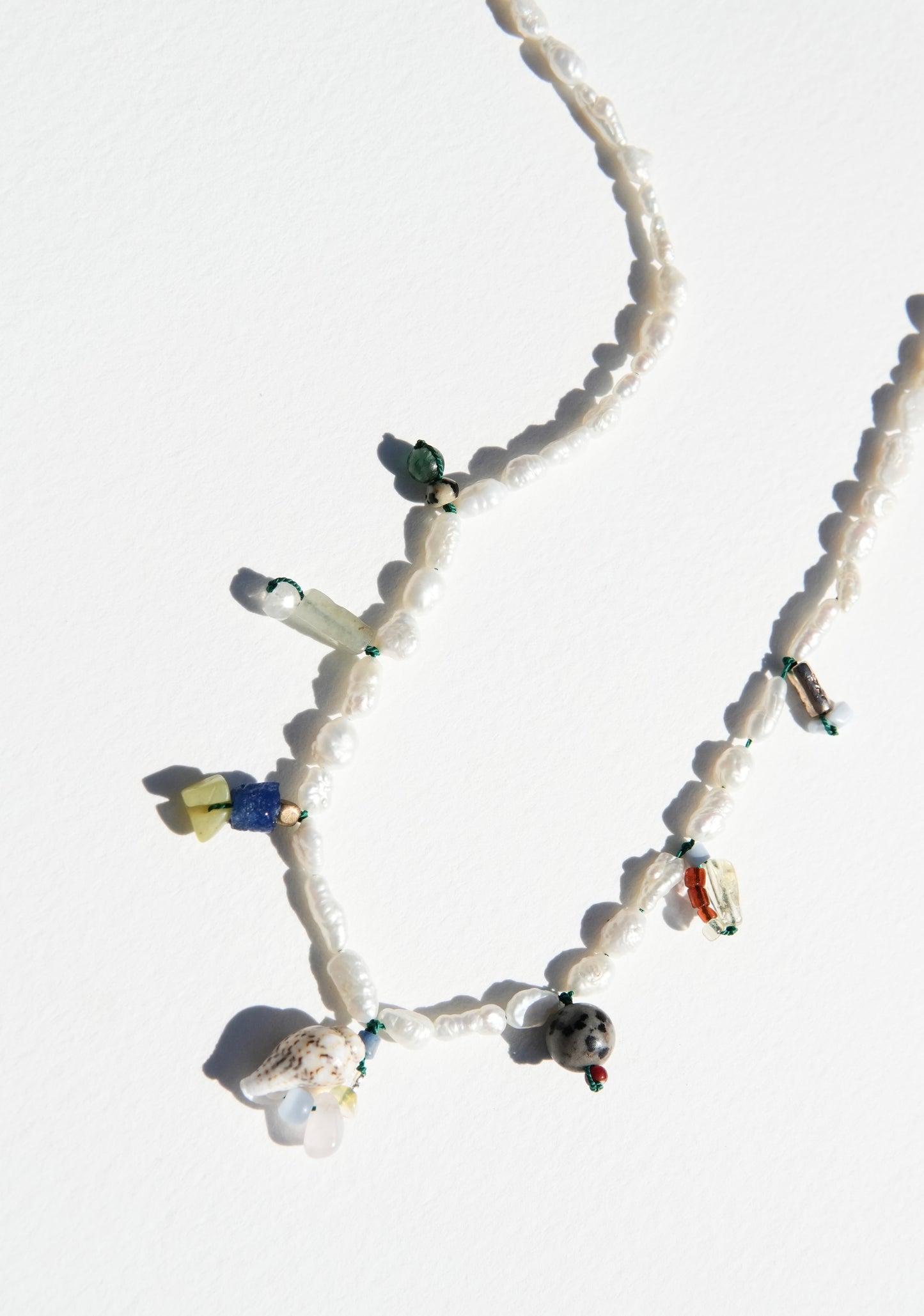 Mini Pearl Charm Necklace