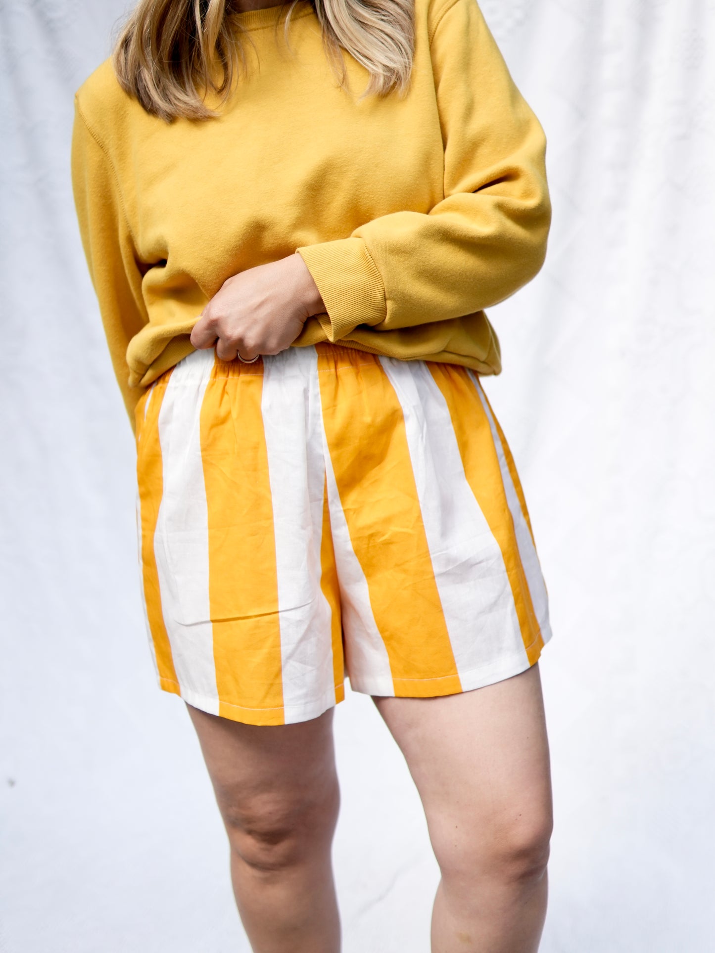 Wide Stripe Easy Shorts (M/L)