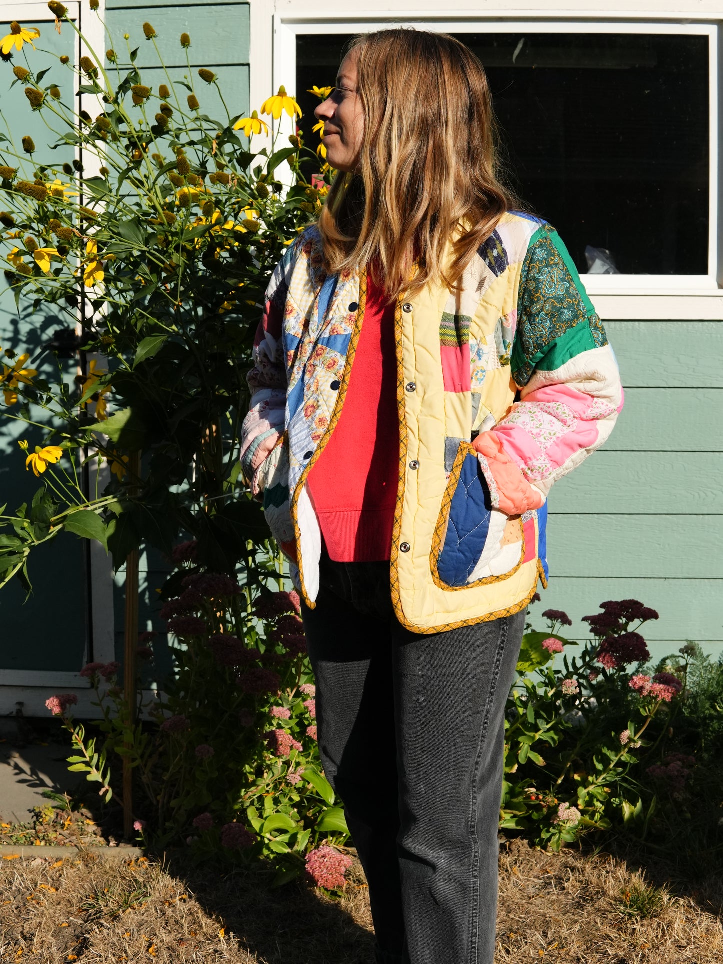 Scrappy Quilt Coat (M/L)