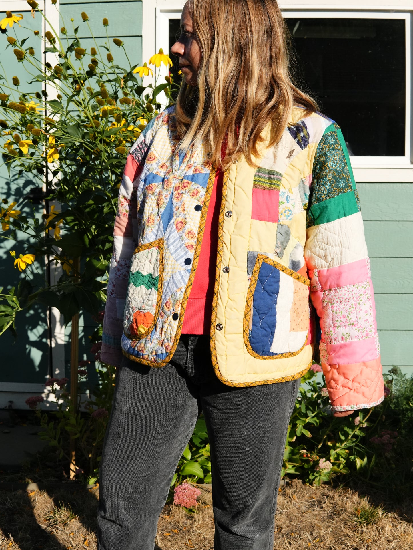 Scrappy Quilt Coat (M/L)