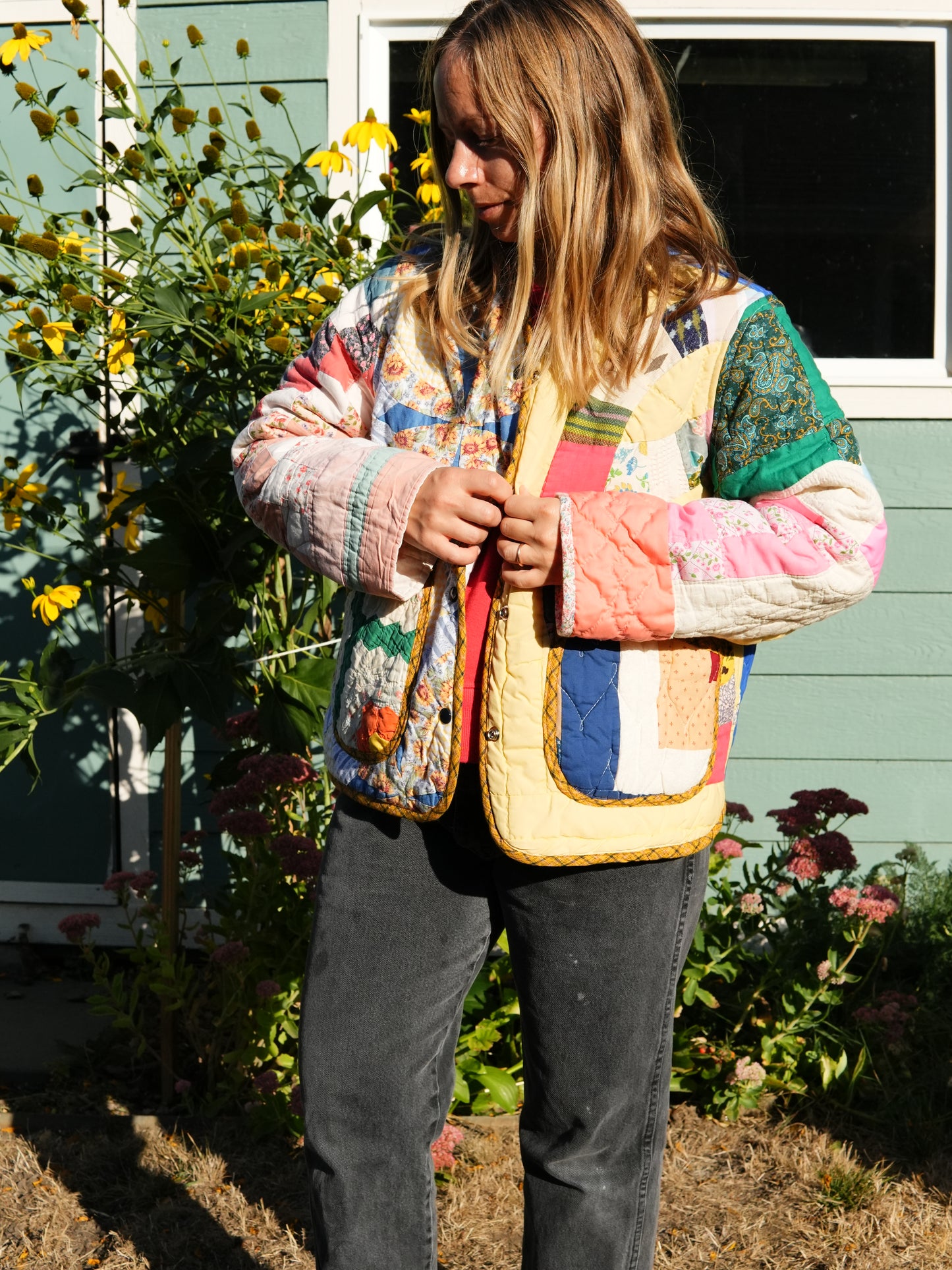 Scrappy Quilt Coat (M/L)