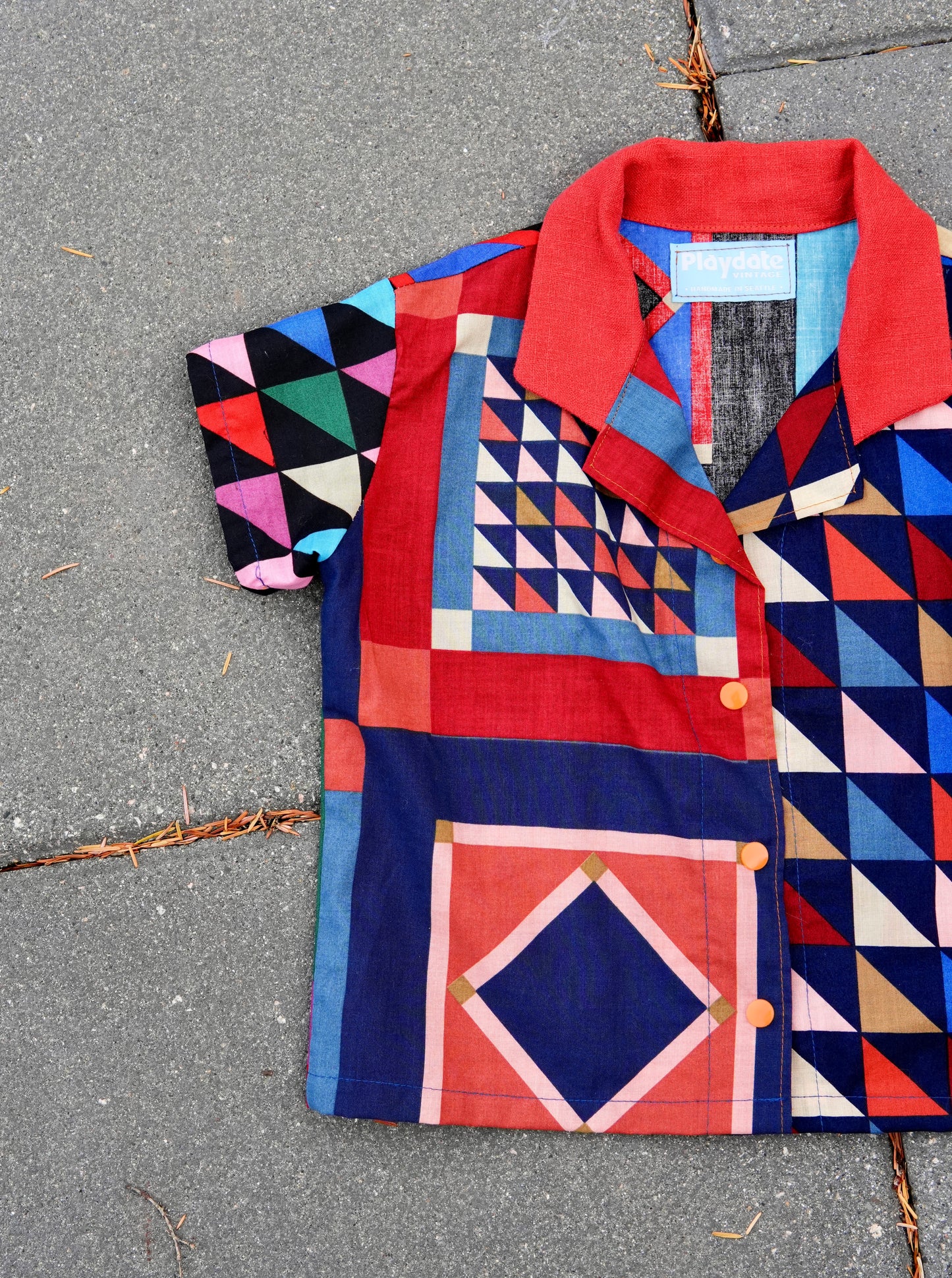 Party Time Fancy Shirt 🎉 Fuax Quilt (2T/3T)