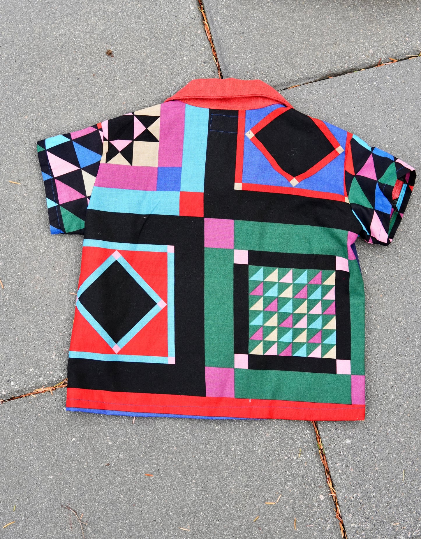 Party Time Fancy Shirt 🎉 Fuax Quilt (2T/3T)