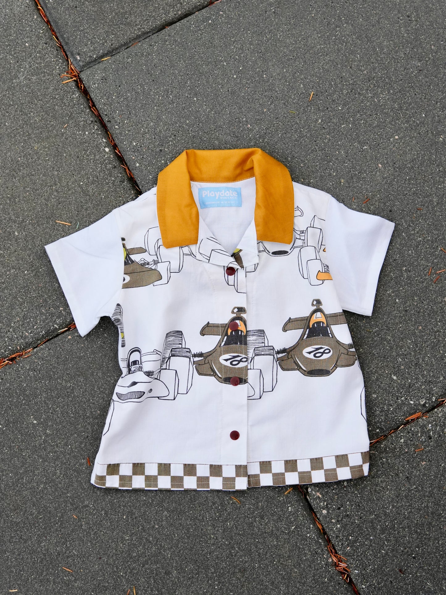 Party Time Fancy Shirt 🎉 Race Car (2T/3T)