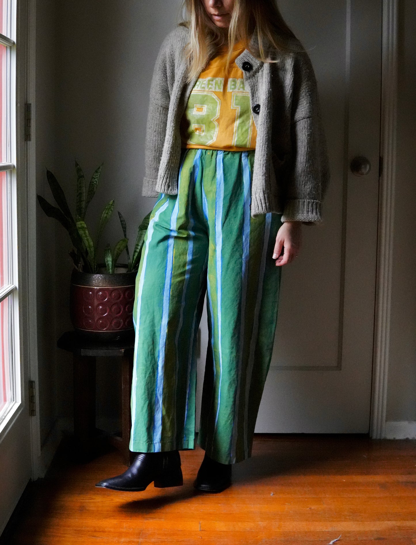 Panter Pants in Lemon/Lime/Cobalt (S/M)