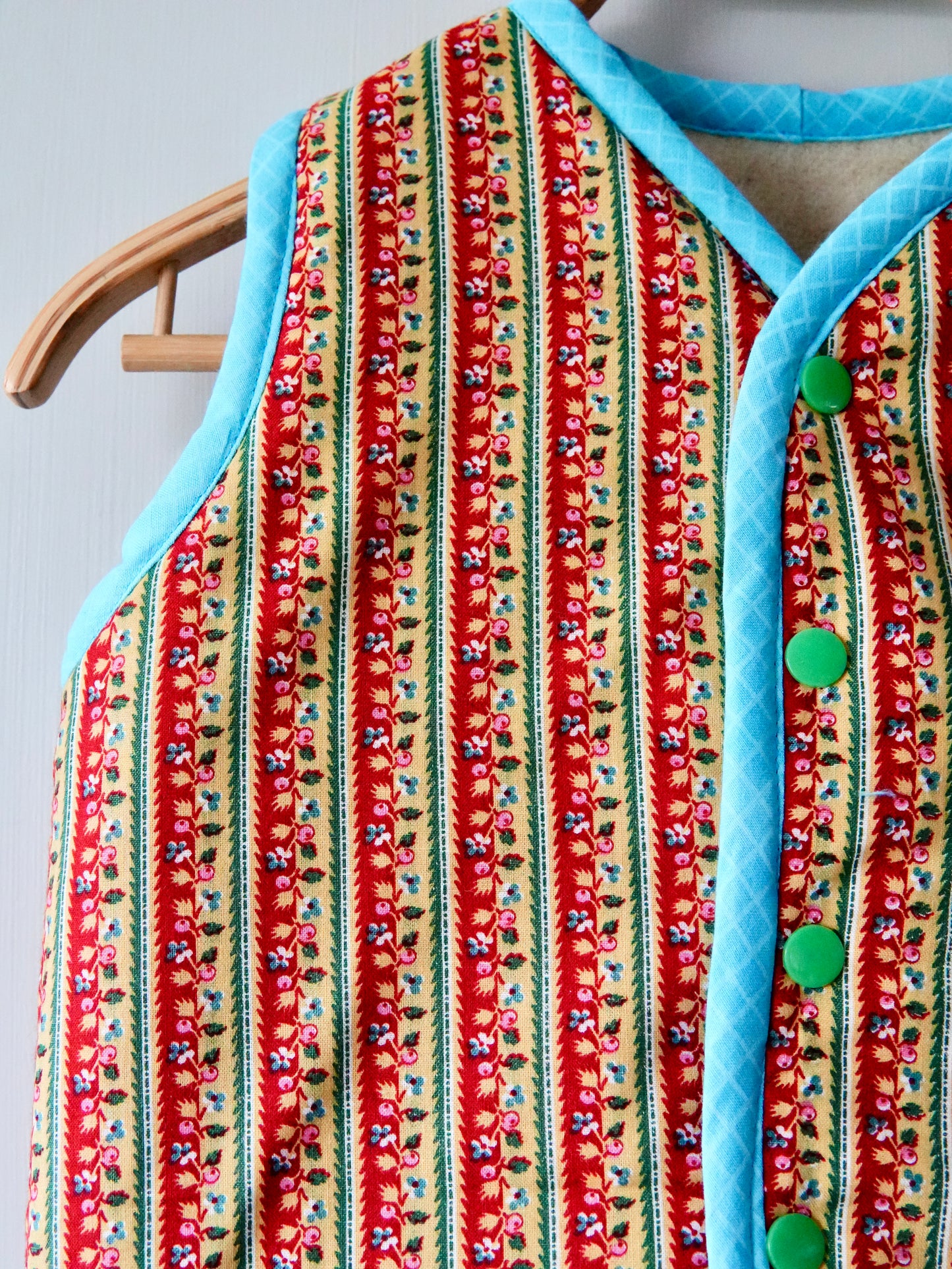 Mini Wool Stripe Vest (2/3Y) *reversible*