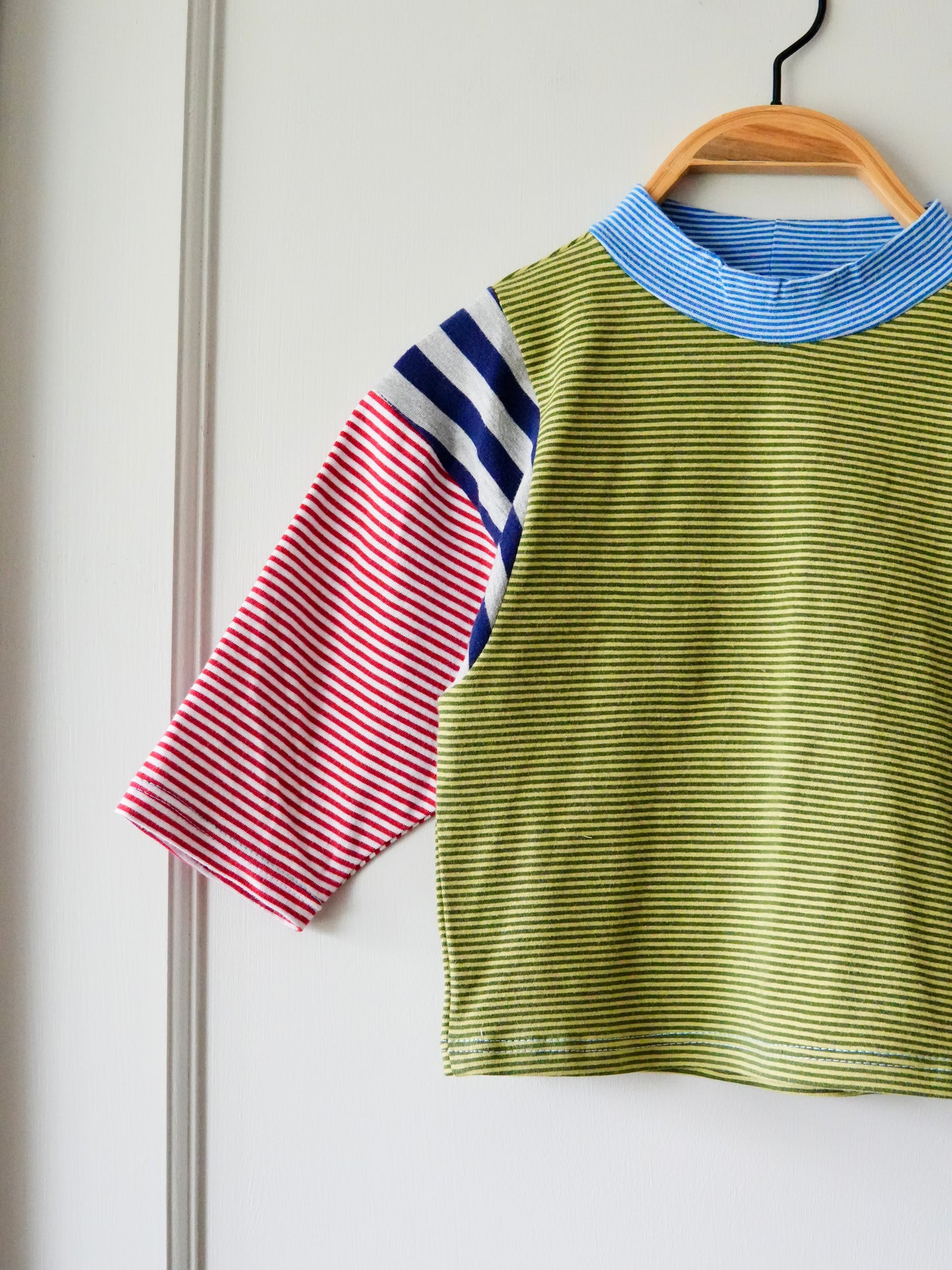 Mixed Stripe Varsity Tee (1/2y)