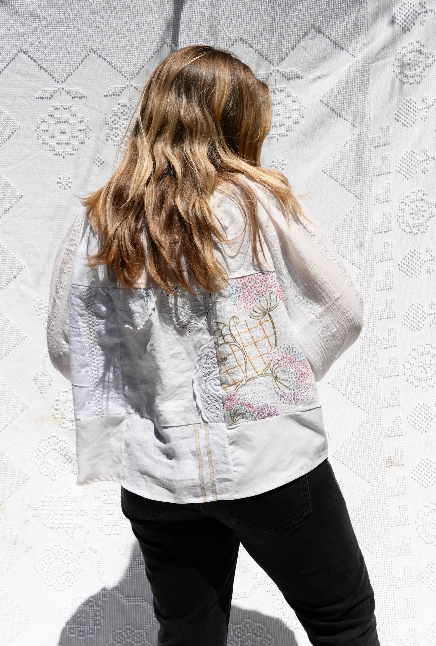Antique Linens Cloud Blouse (S/L)