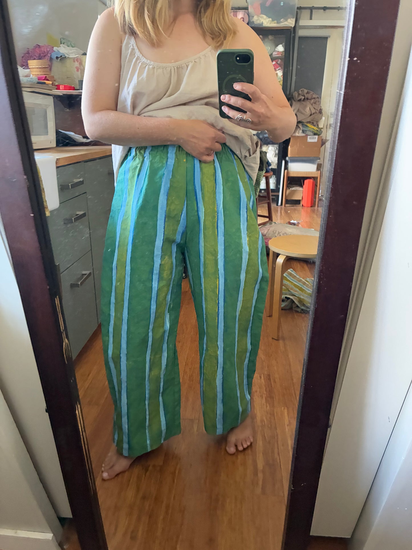 Panter Pants in Lemon/Lime/Cobalt (S/M)