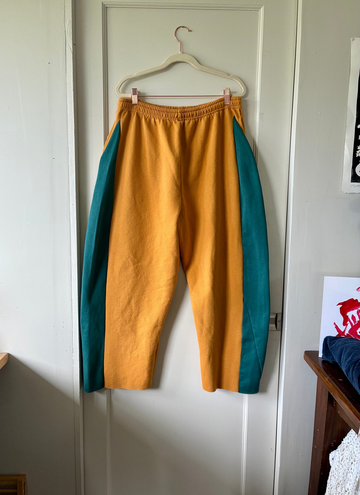 Wedge Sweats #1 (Ochre + Teal)