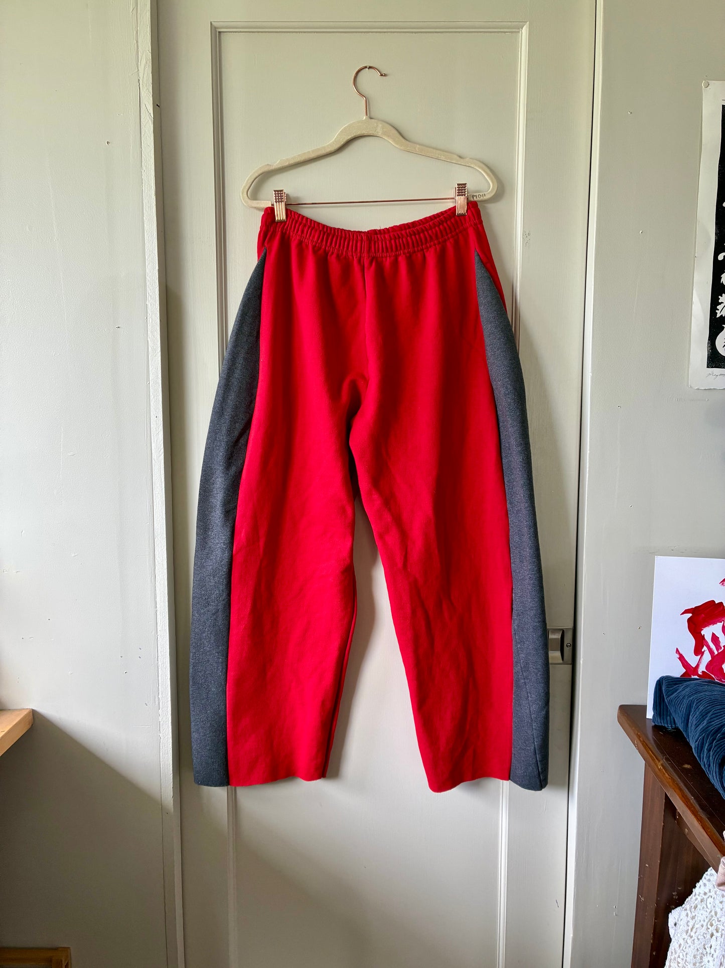 Wedge Sweats #3 (Red + Gray)