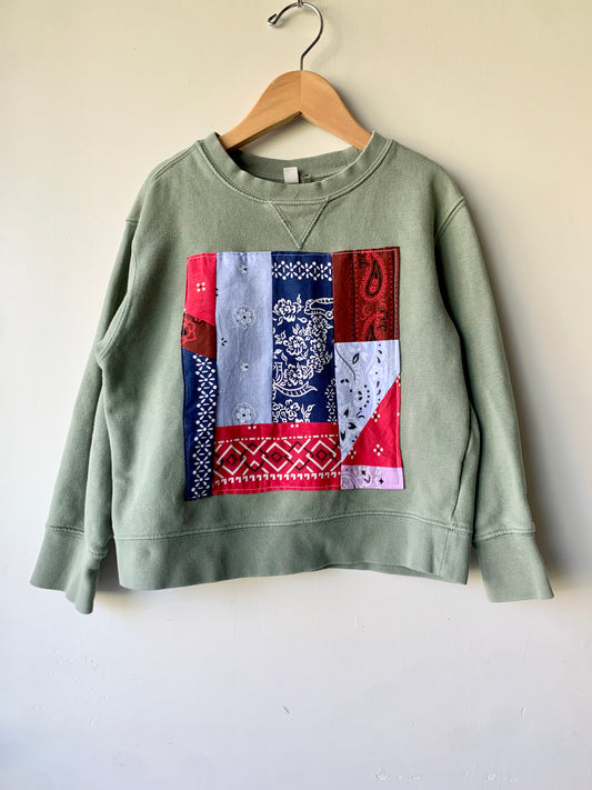 Vintage Bandana Patch Sweatshirt (5T/6T)