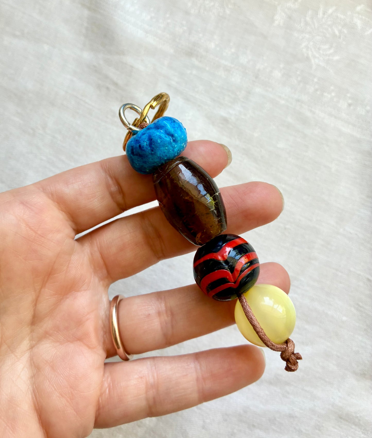 Beaded Bag Charm #4