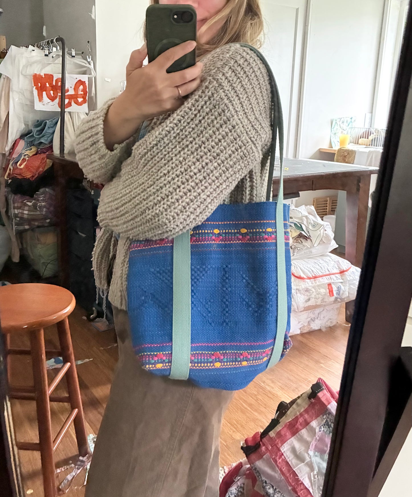 Mini Woven Tote