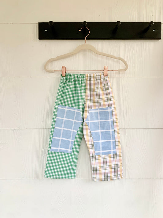 Picnic Pants in Spring Mixed Plaid (4T)
