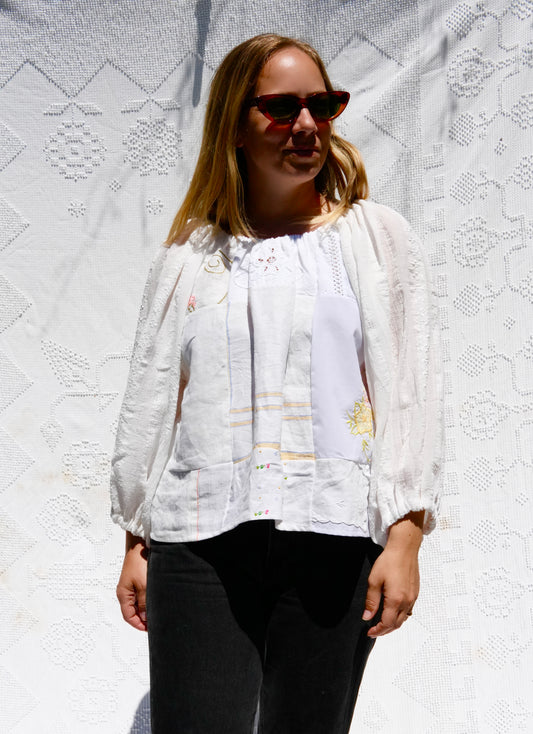 Antique Linens Cloud Blouse (S/L)