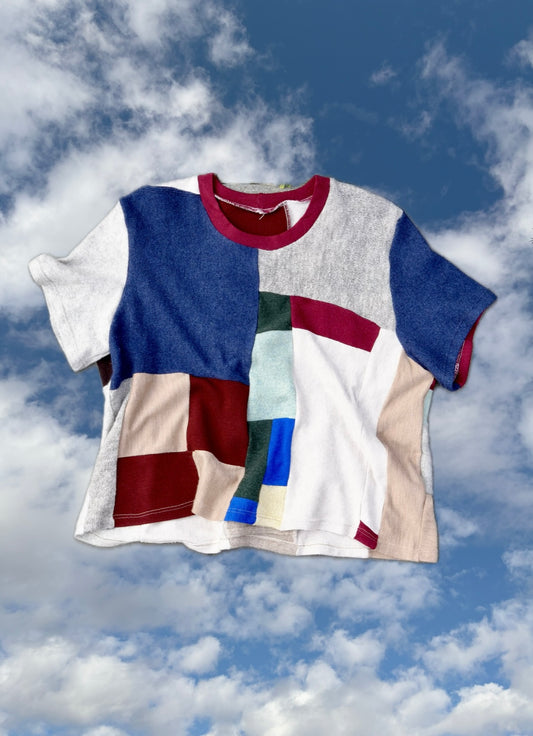 Patchwork Sweater Tee (L/XL)