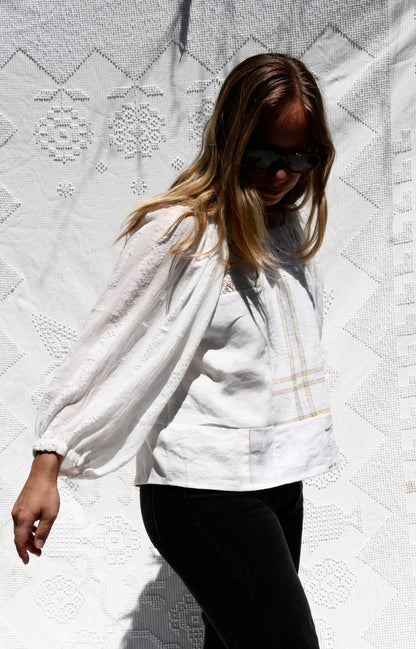 Antique Linens Cloud Blouse (S/L)