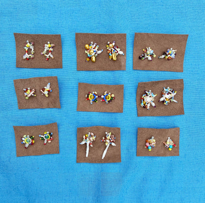 Woven Bead Studs #22