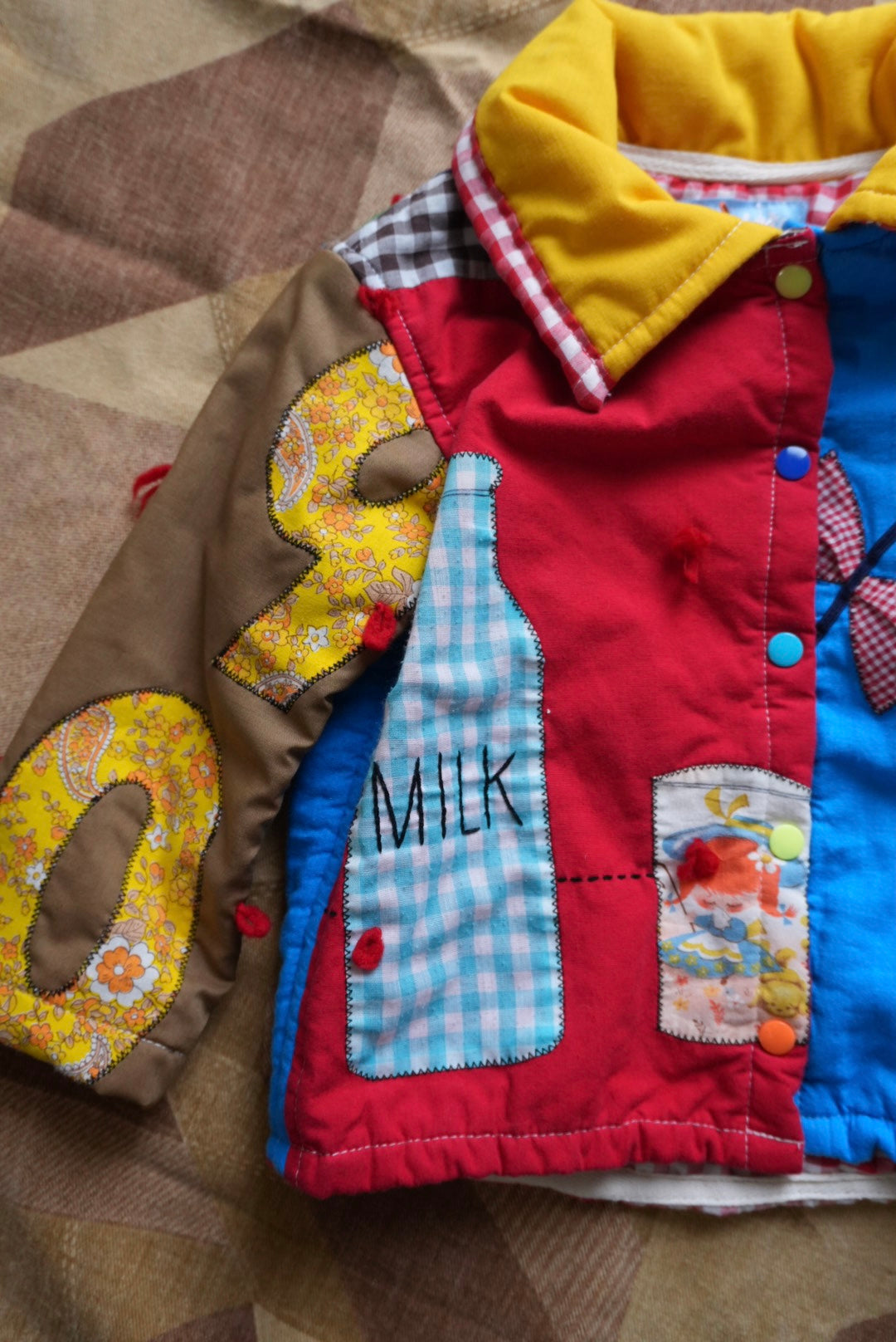 70's Applique Quilt Coat (3y)